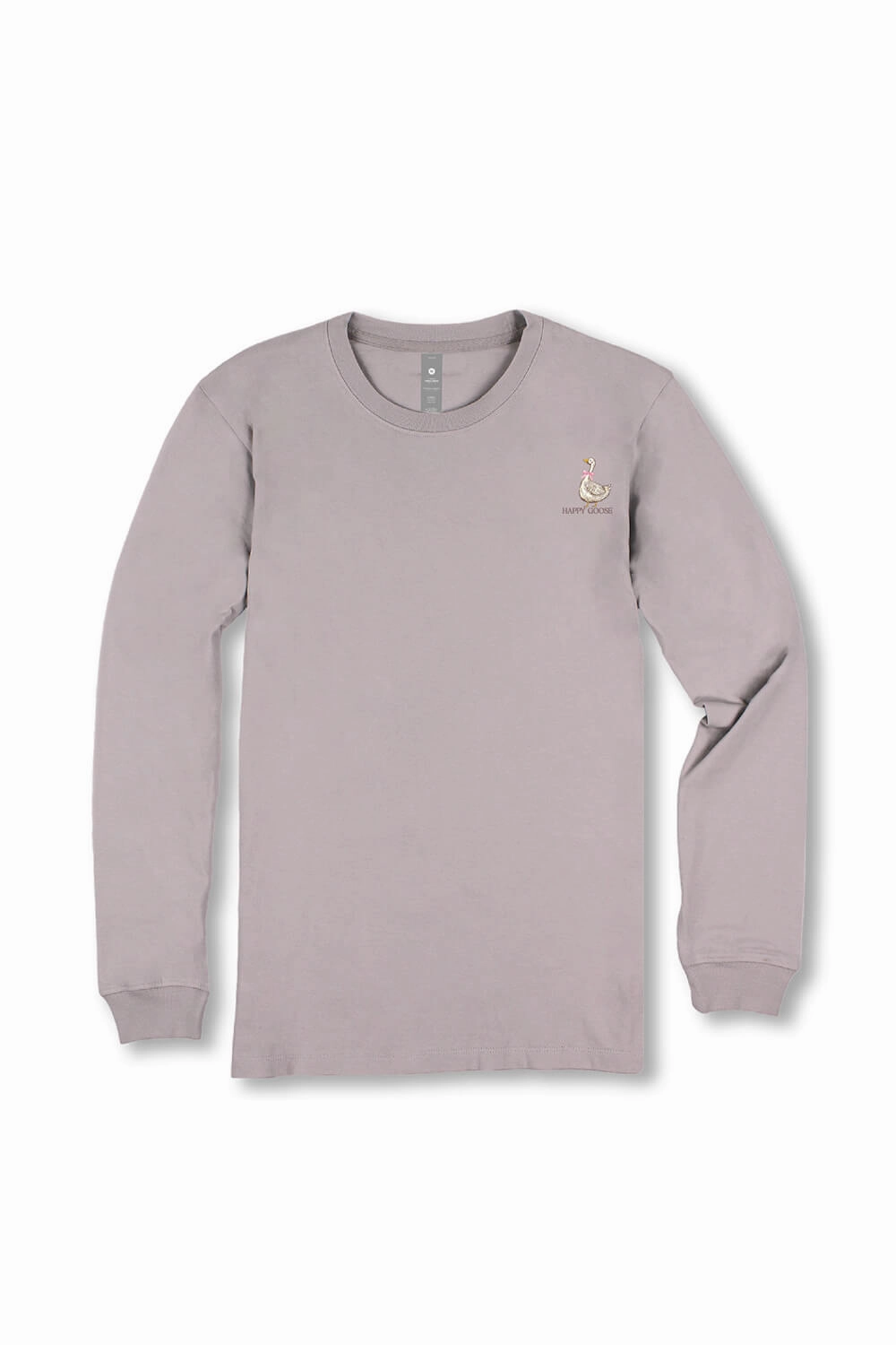 Simply Southern Happy Goose Long Sleeve T-Shirt for Women in Grey | LS-HAPPYGOOSE-DRFTWD Essential Top Casual Layering Wear