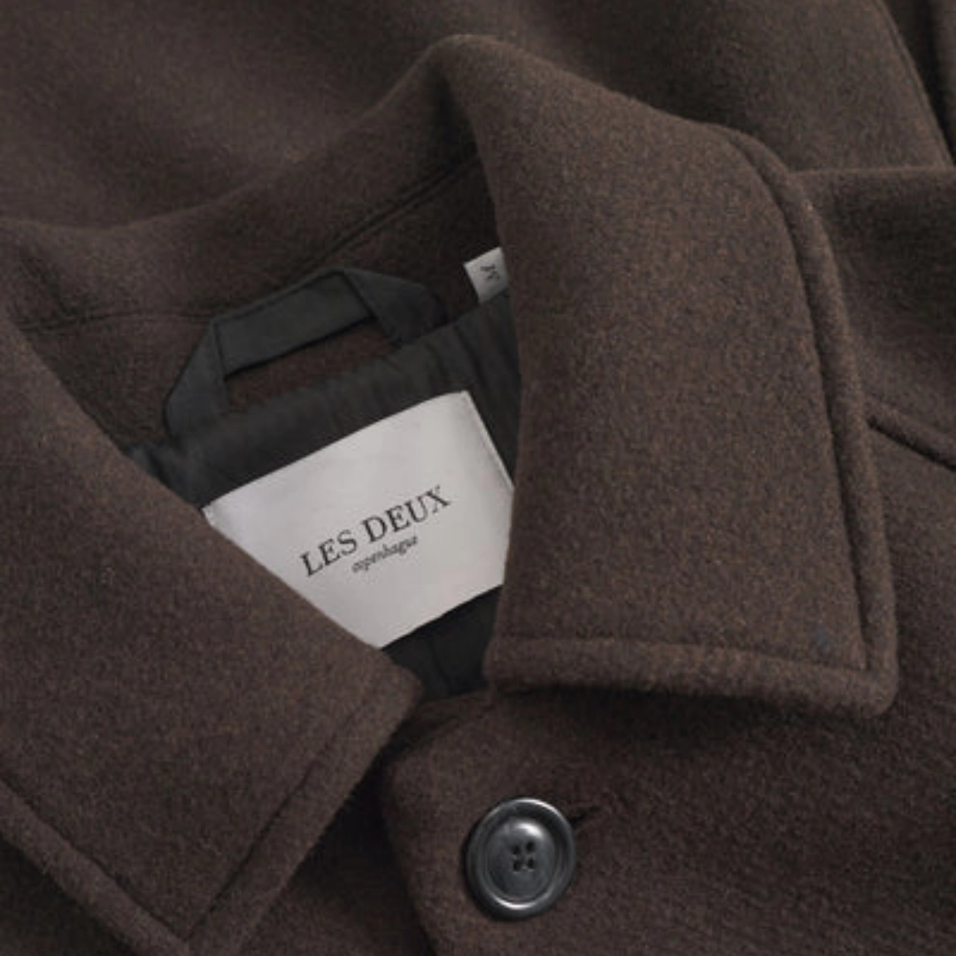 Modular Attachment Loops Michael Solid Wool Coat (Delicioso)