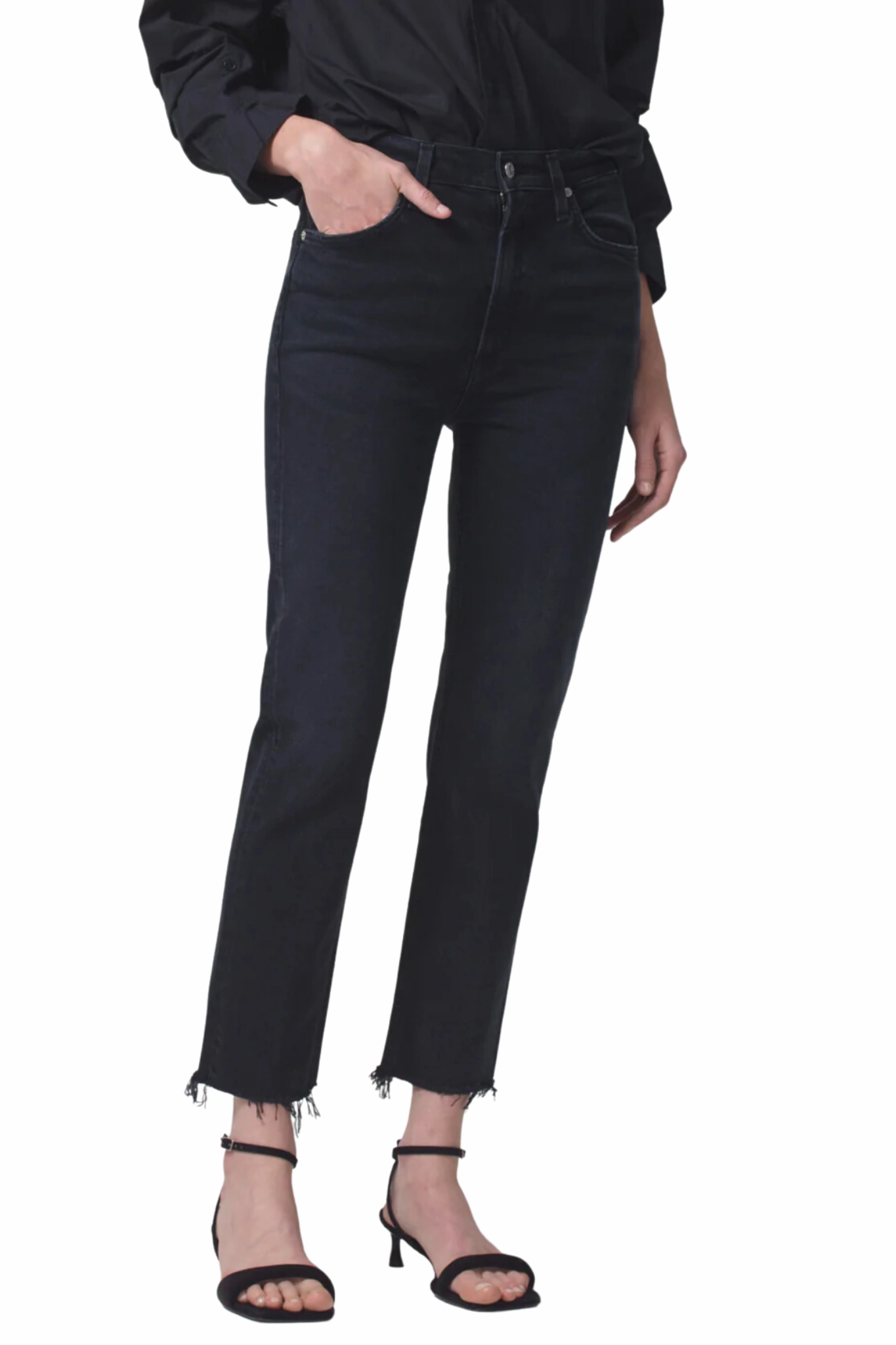 Cool Outfit All Round Fit Daphne Crop in Peppercorn