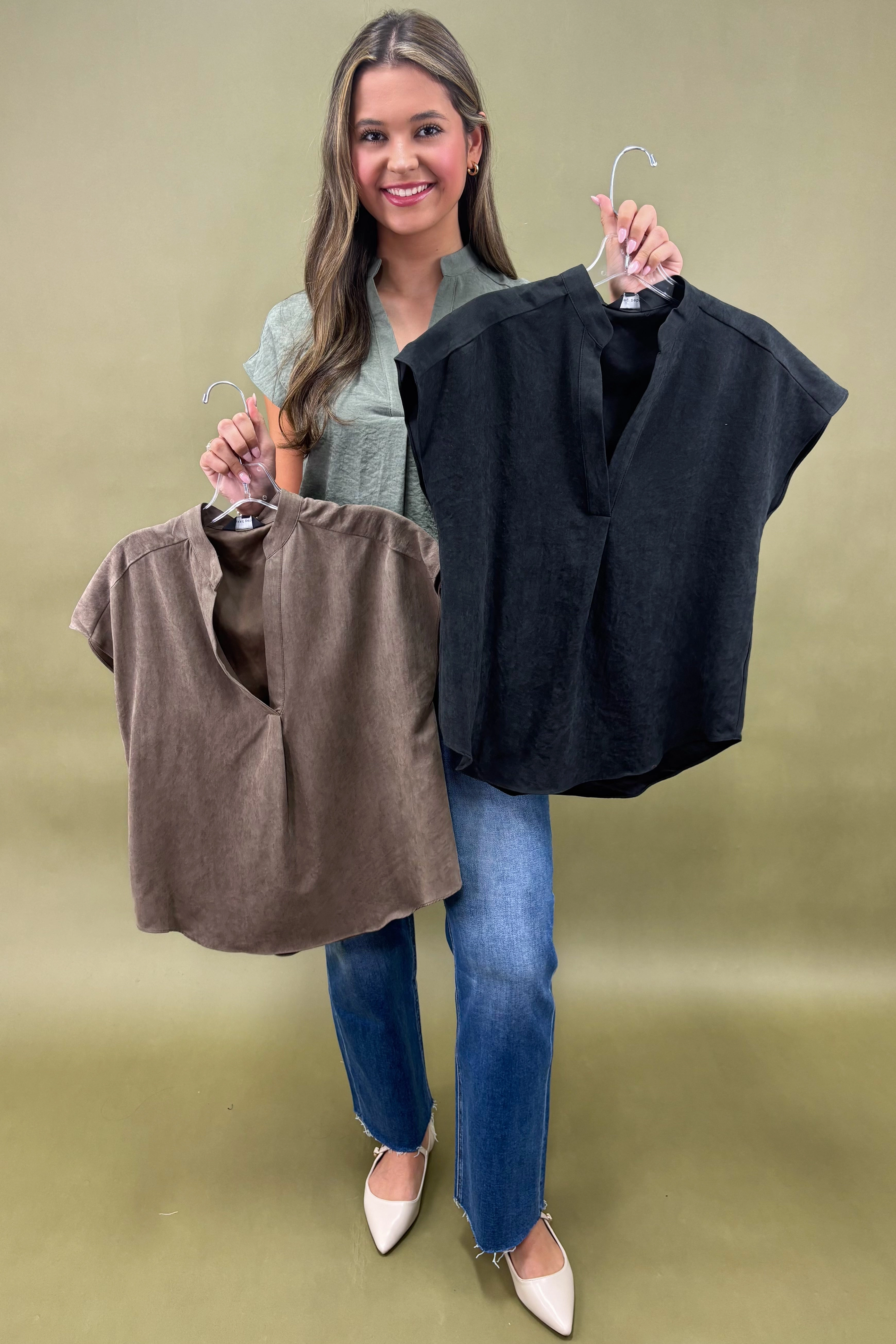 Classic Vibes Drop Shoulder Top *More Colors* Comfy Fit