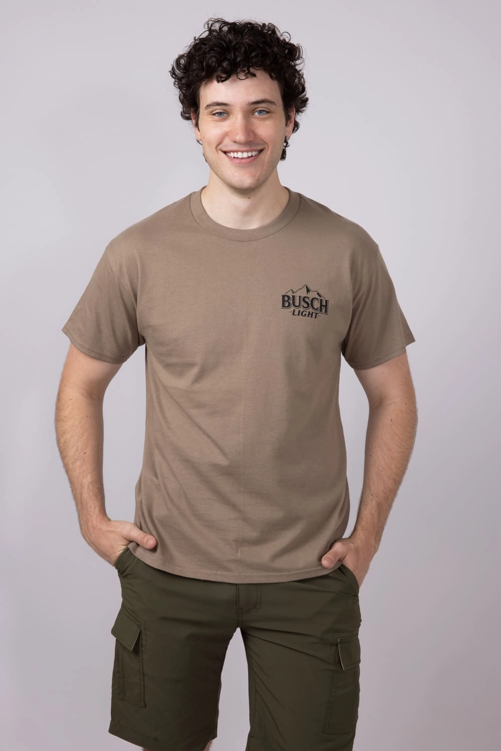 Sleek And Stylish Soft and Flexible Busch Wildlife Pointer T-Shirt for Men in Brown | 16682-315A