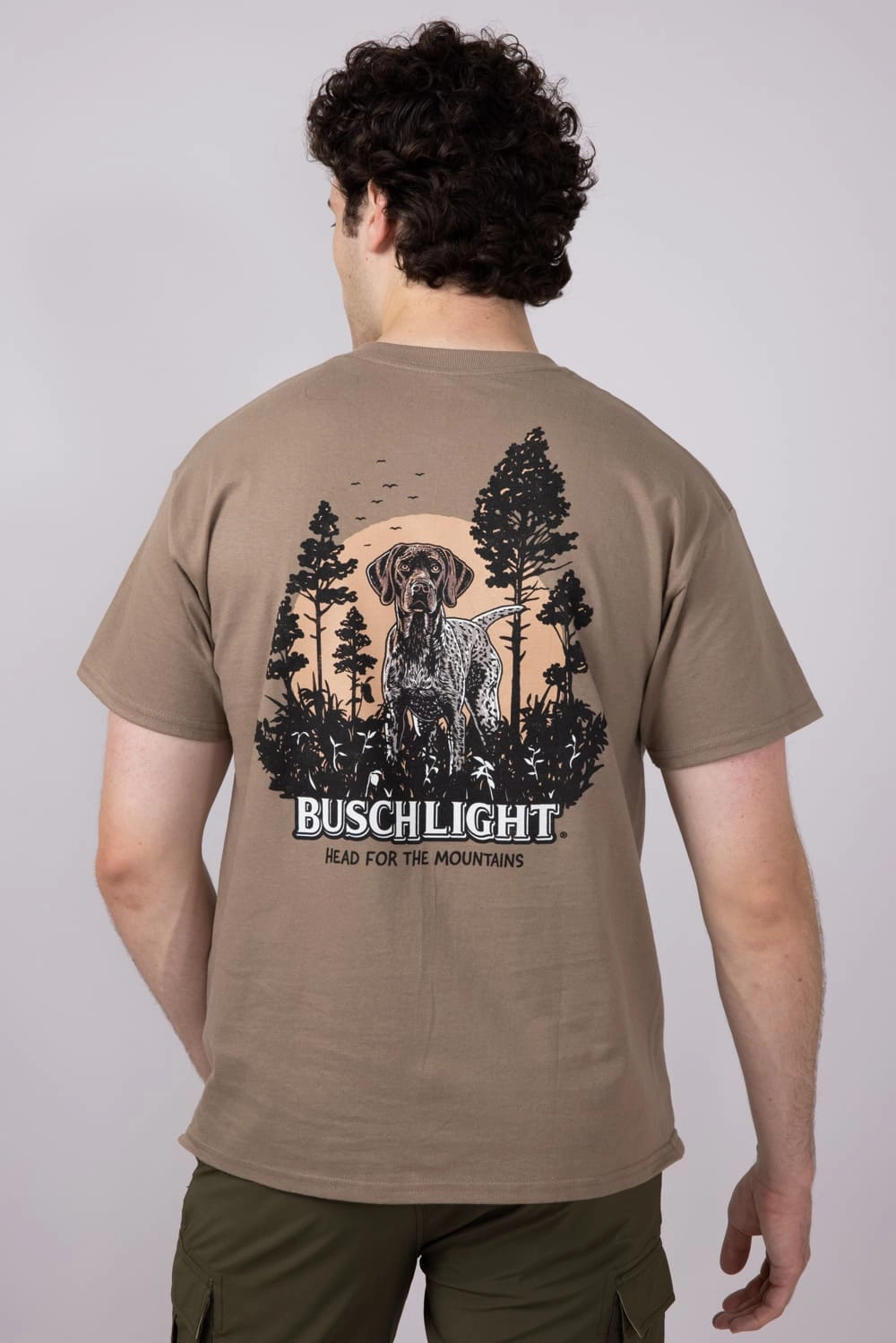 Chic and Cozy Comfy Comfort Busch Wildlife Pointer T-Shirt for Men in Brown | 16682-315A
