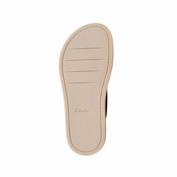 Light Travel Sandals Clarks Women's Arwell Glide Wide Orange