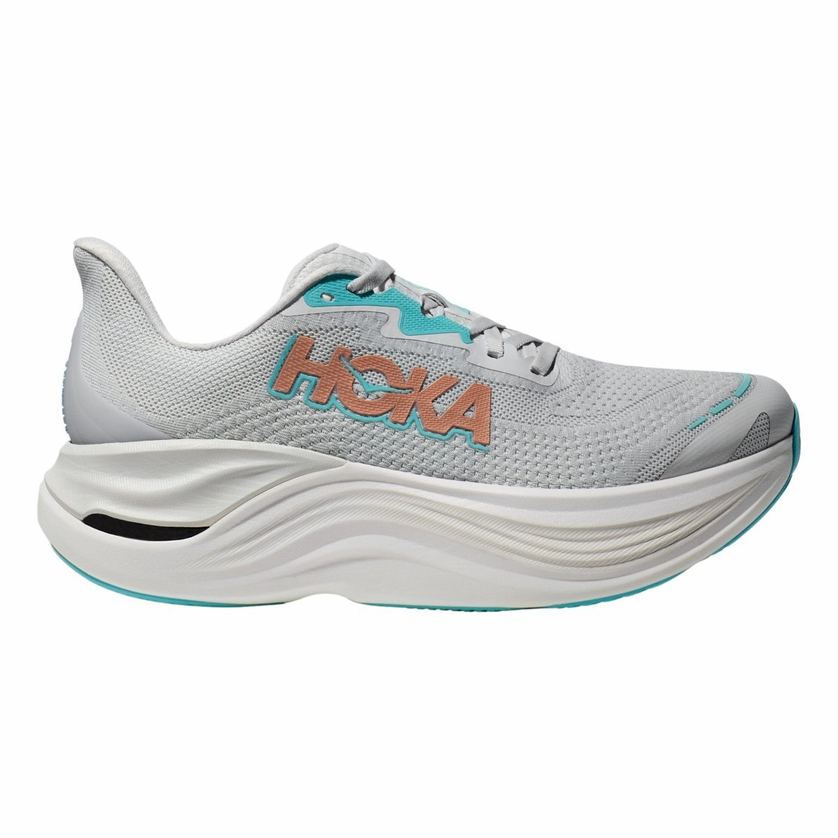 Hoka One One Women's Skyward X Cosmic Grey/Rose Gold Move Light Comfort Midsoles