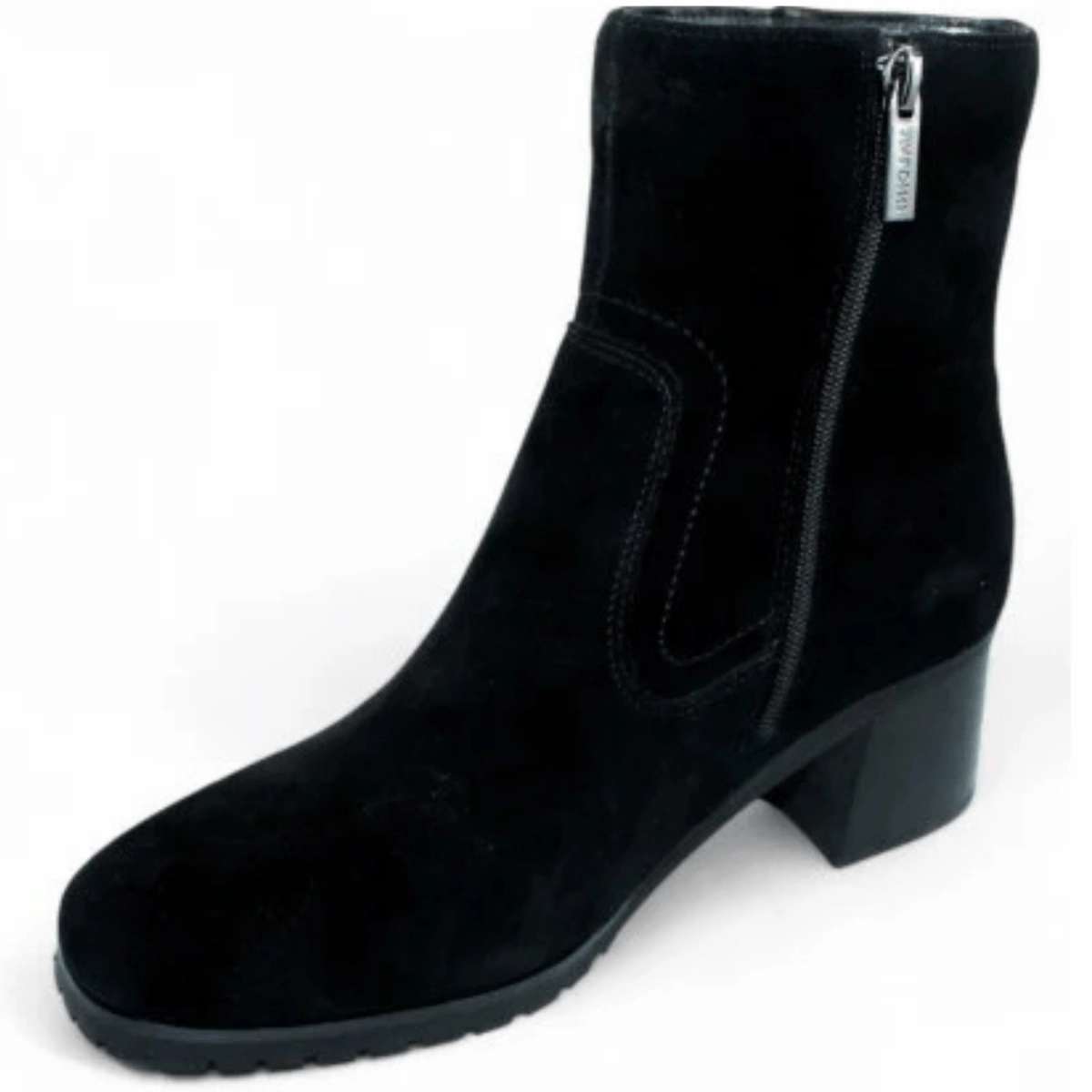 Durable Comfort Valdini Women's Beau Black Suede Waterproof