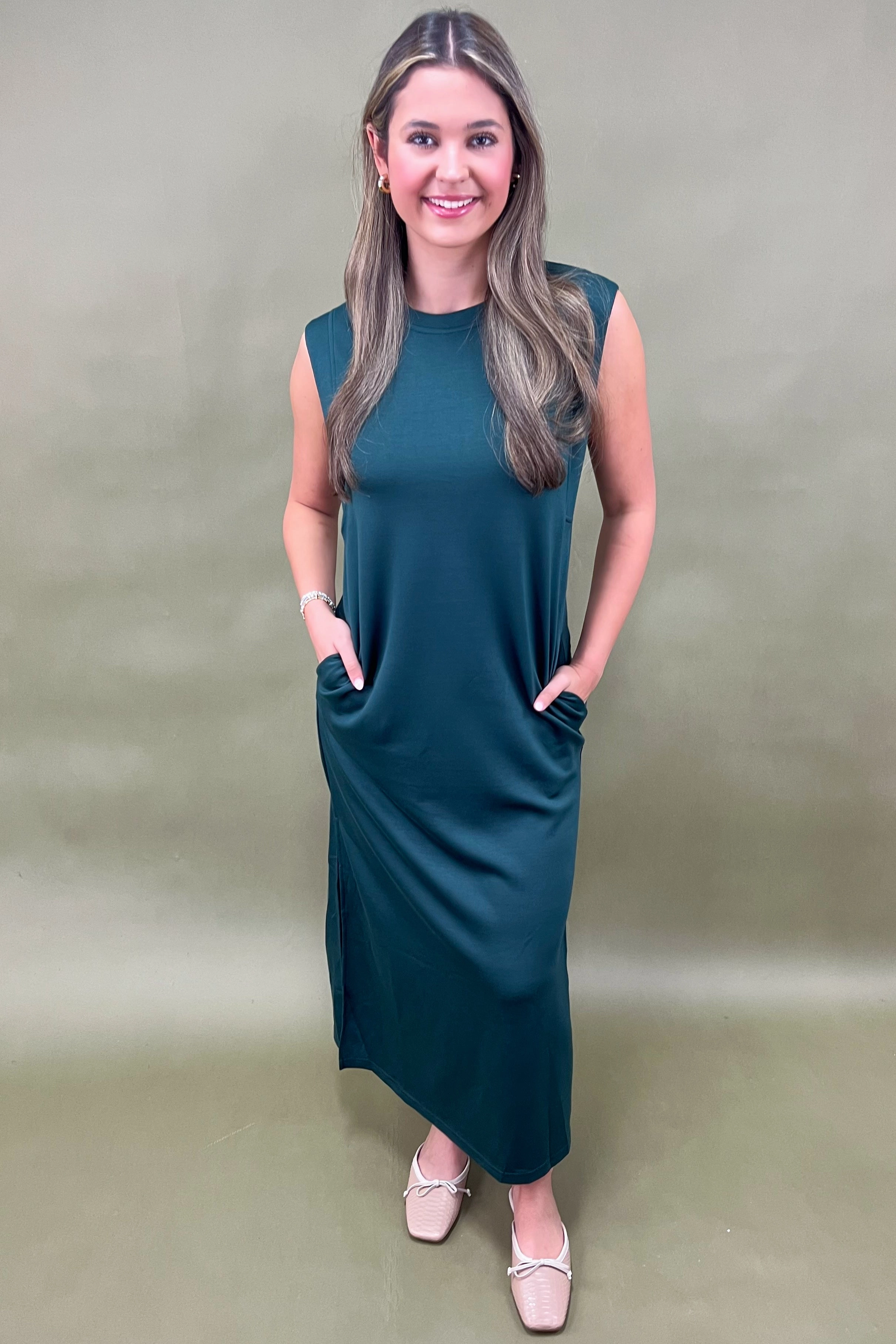 Autumn Delight Sleeveless Midi Dress Winter Wrap Classic Move