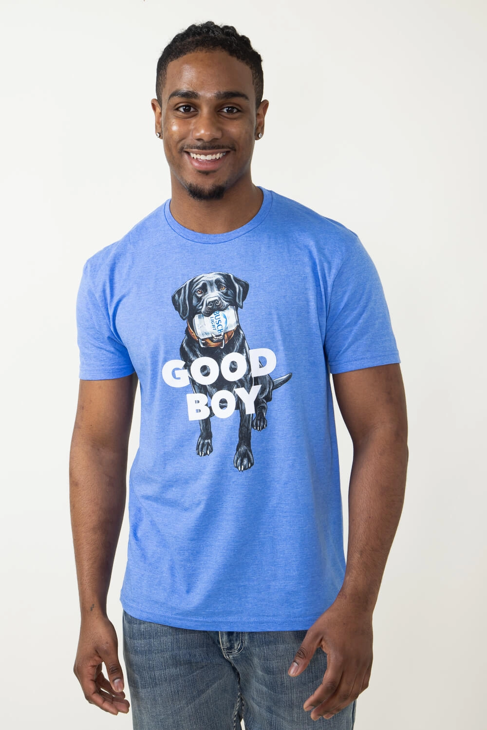 Busch Light Good Boy T-Shirt for Men in Royal Blue | 3363-ROYALBLUE Weekend Smart
