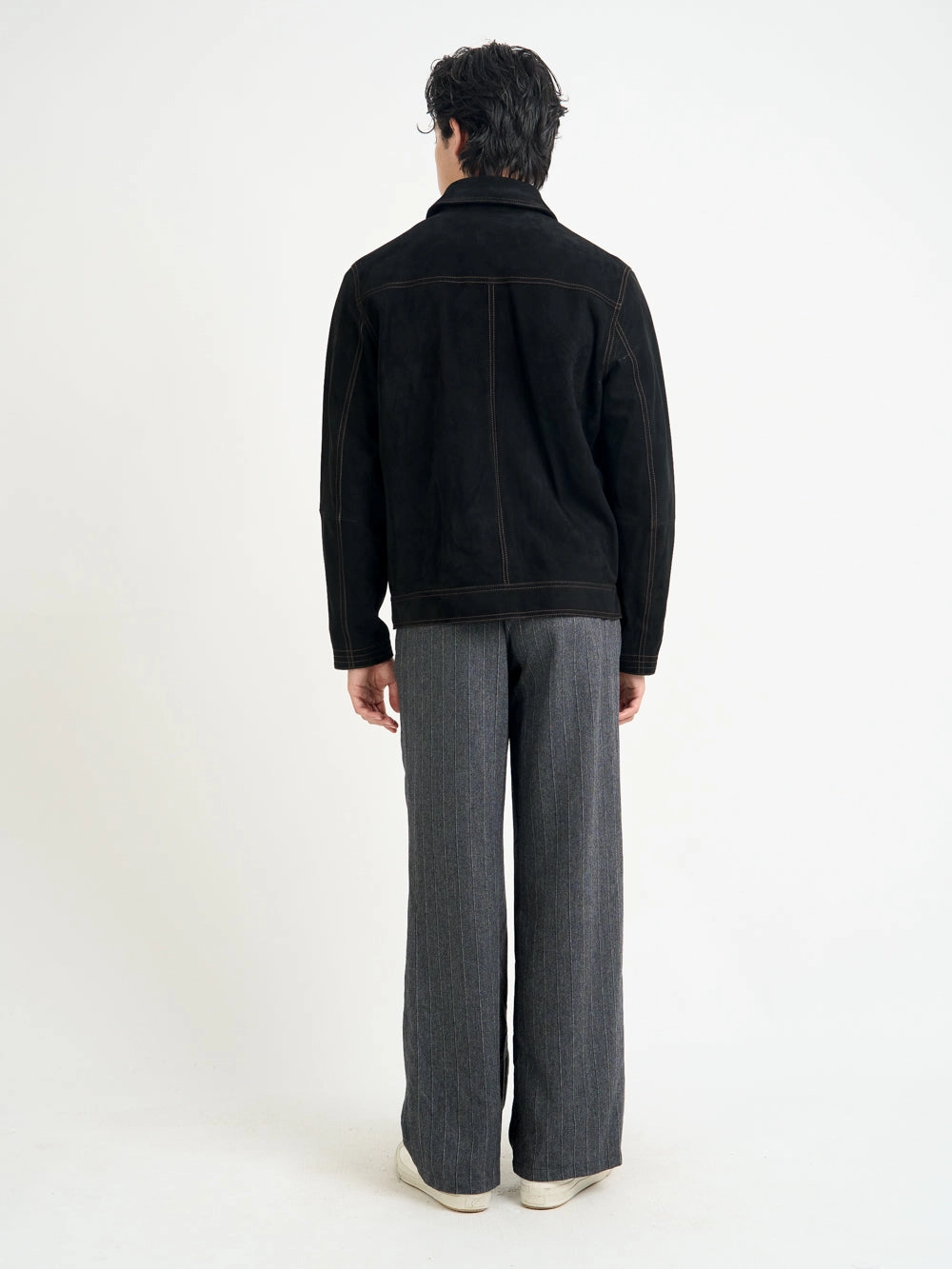 Suede Hardwick Jacket Suede Black Essential Style