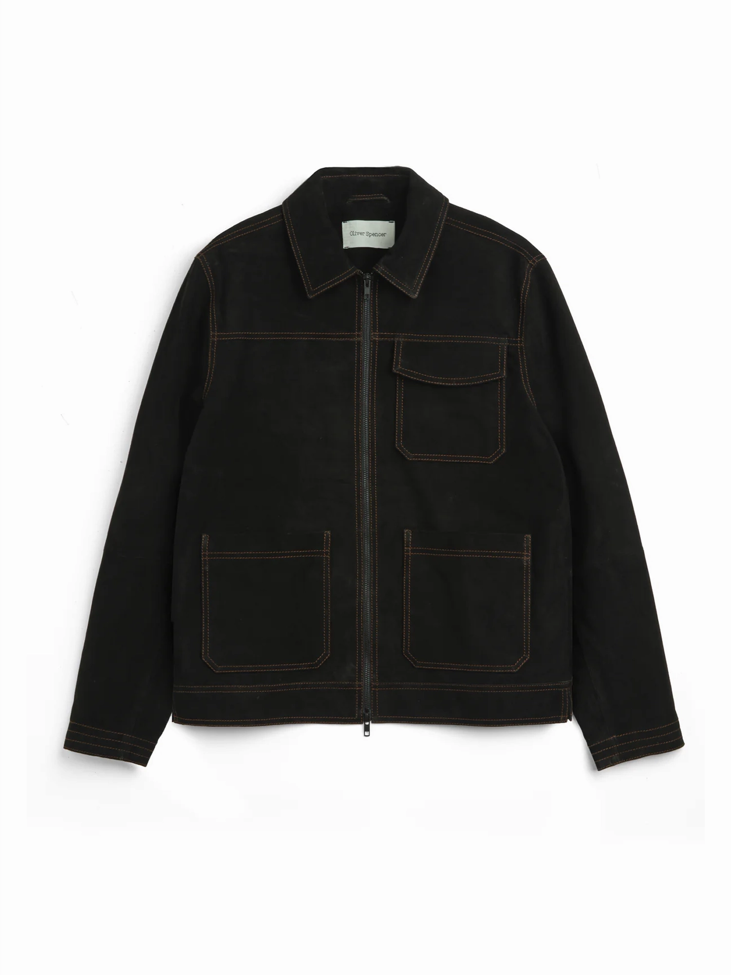 Suede Hardwick Jacket Suede Black Extended Coverage Water Repellent Finish