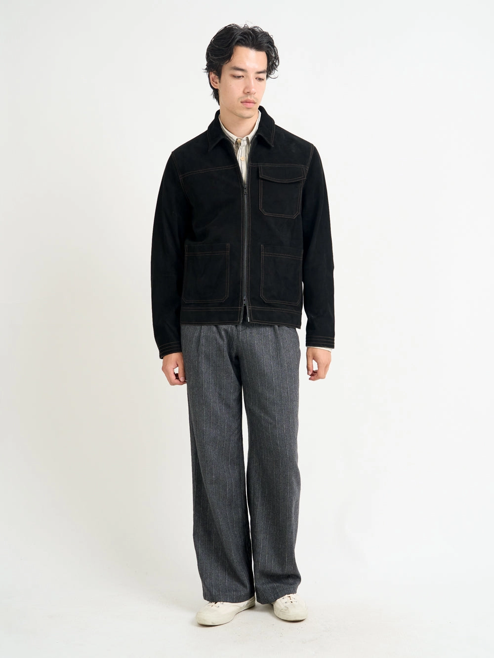 Suede Hardwick Jacket Suede Black Ergonomic Cut