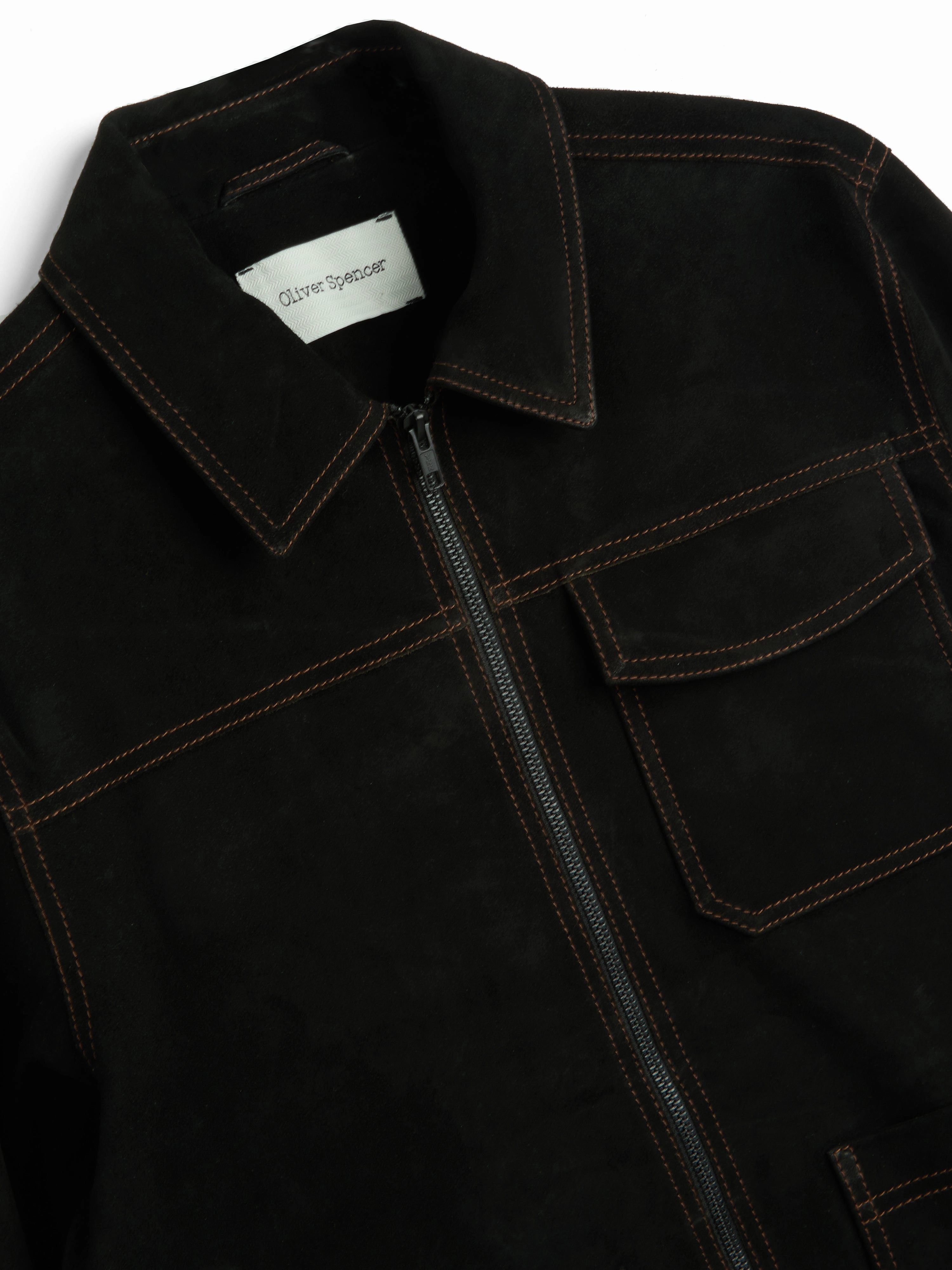 Suede Hardwick Jacket Suede Black Weather Fit