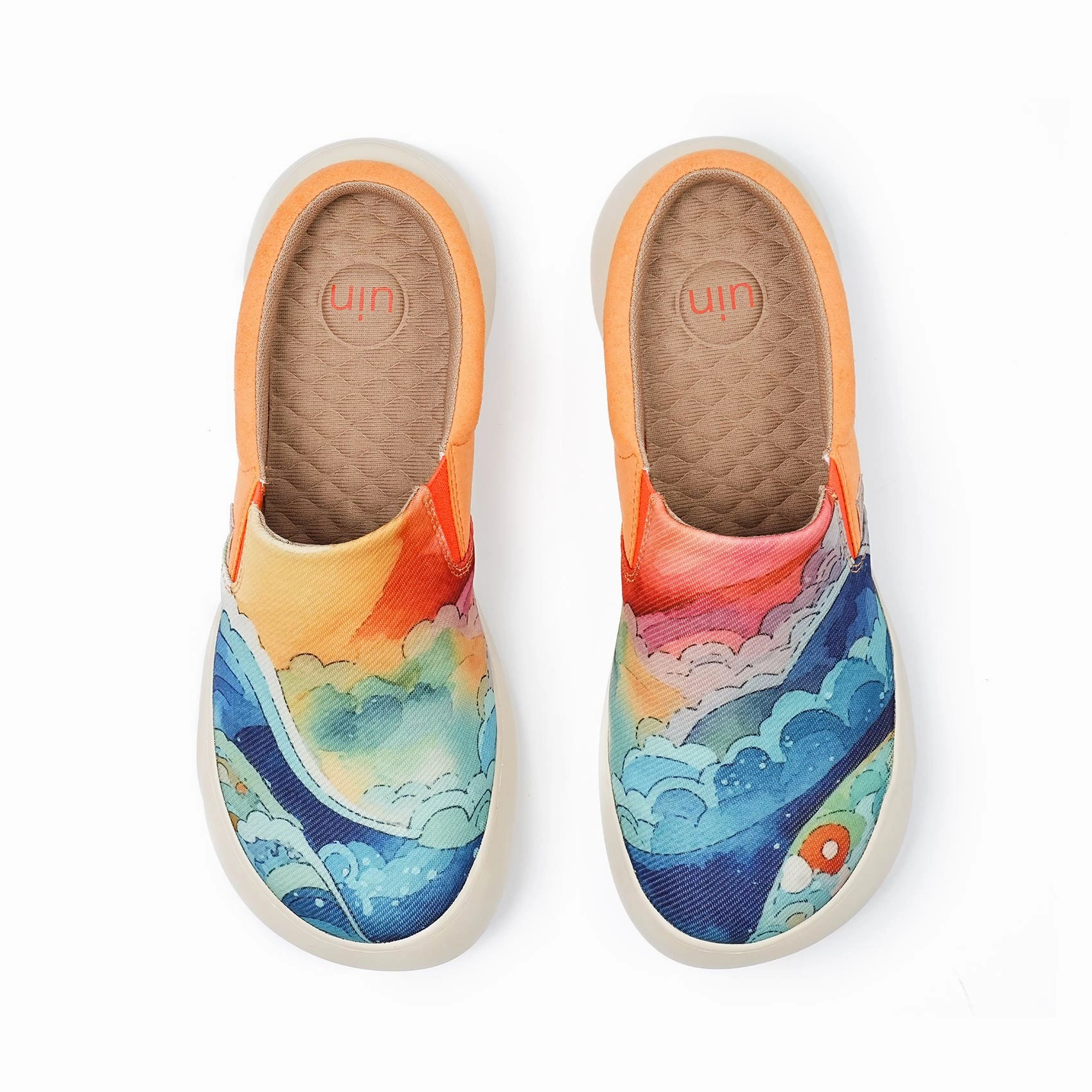 Sunset Over the Sea Denia III Women Cushioned Straps Wander Wear