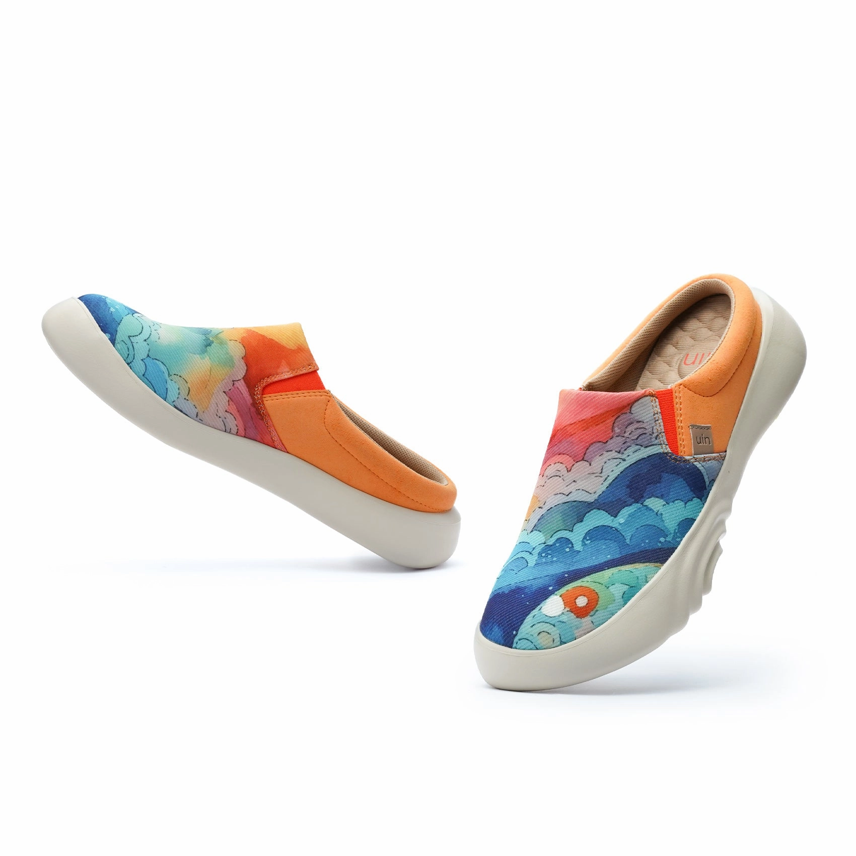 Abrasion Resistant Straps Light Tread Sunset Over the Sea Denia III Women