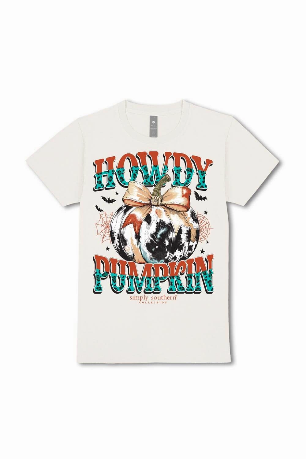 Simply Southern Howdy Pumpkin T-Shirt for Women in Linen | SS-HOWDYPMPKN-LINEN short sleeved
