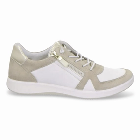 Ara Women's Riviera Shell/Cream/Platinum Stabilizing Shank Everyday Shoes