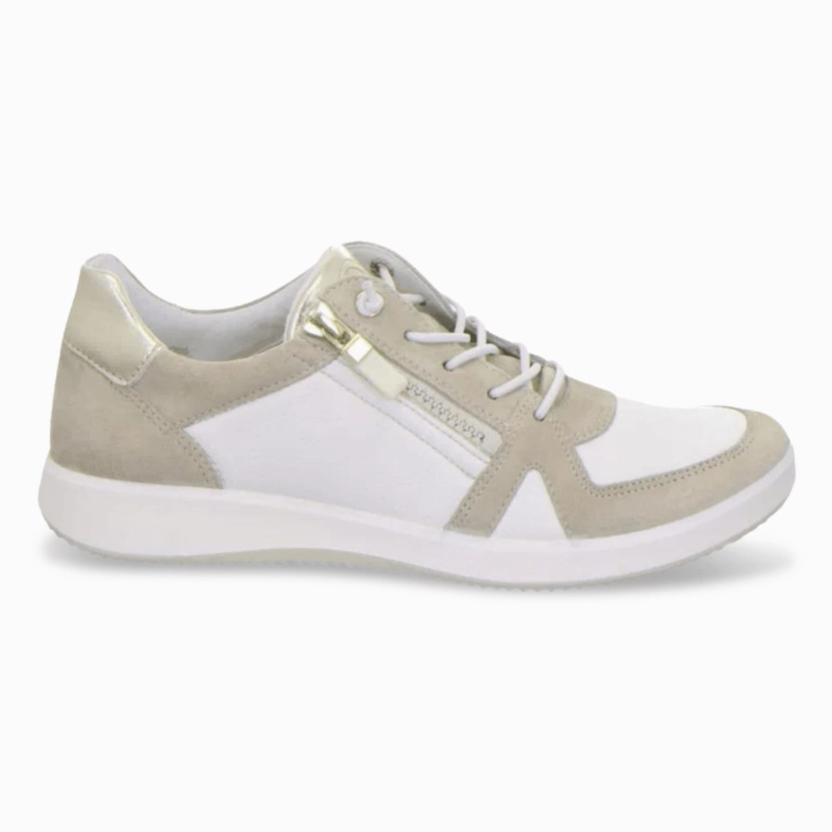 Ara Women's Riviera Shell/Cream/Platinum Stabilizing Shank Everyday Shoes