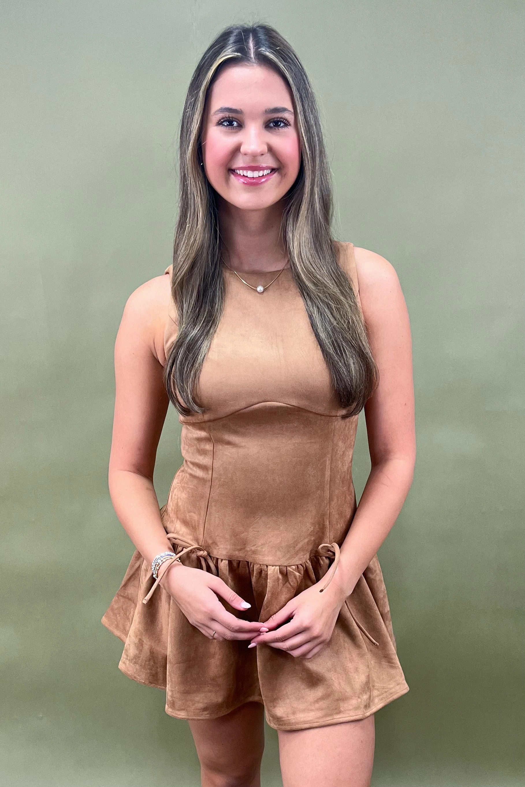 Timeless Vibe Stylish Fit Sweet & Spicy Faux Suede Dress