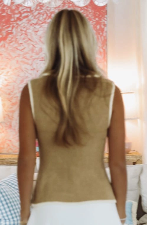 summer top Eco Friendly Blend Fall Ball Sweater Top - Beige