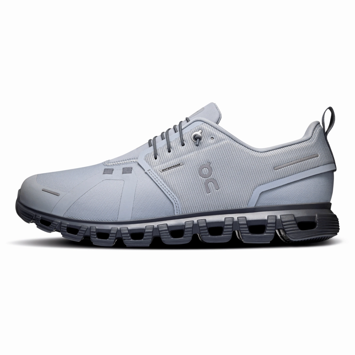 On Running Men's Cloud 6 Waterproof Alloy/Wolf Adaptive design Ankle Stability