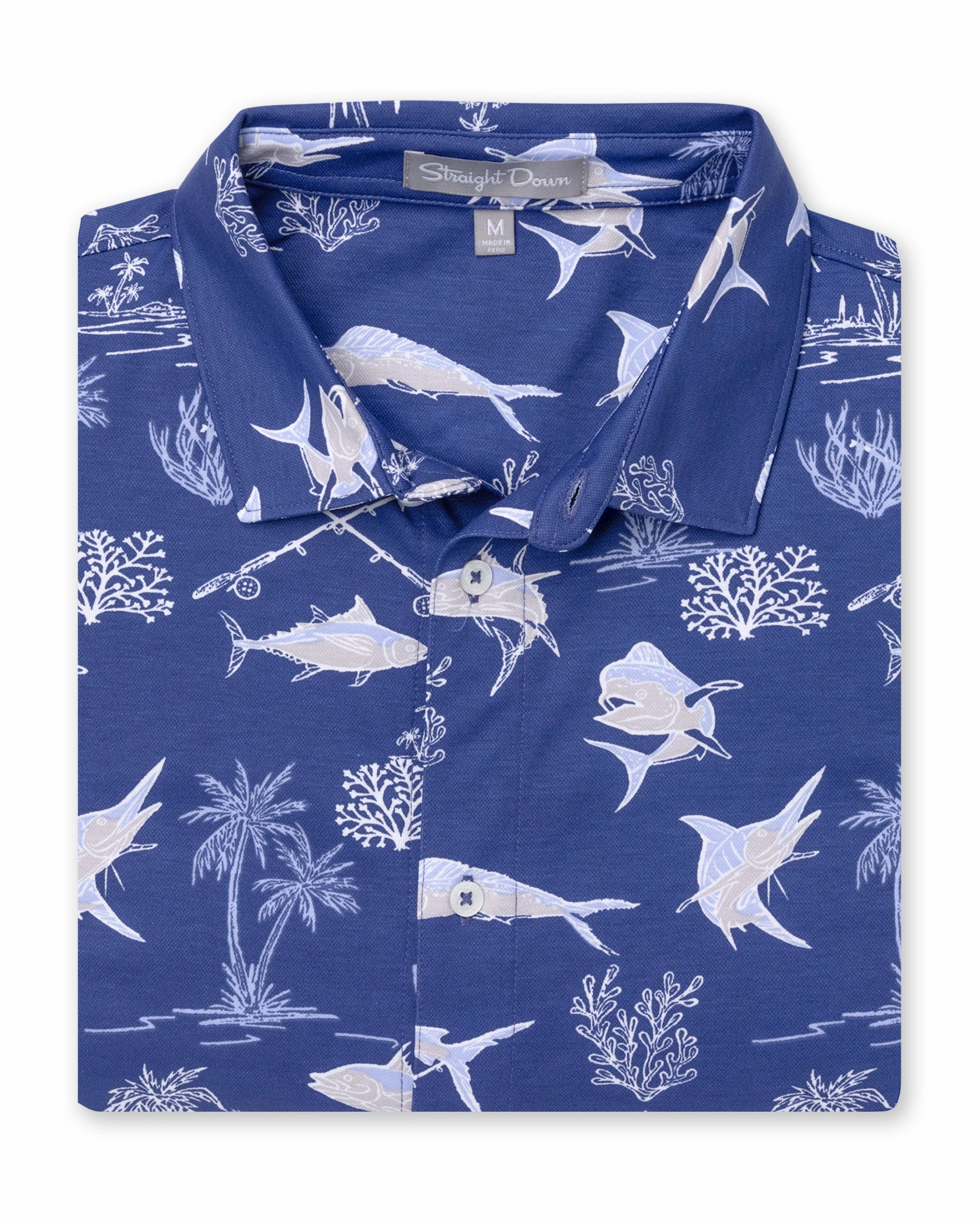 Party Ready Classic Vibe Islamorada Full Button Polo - Skipper