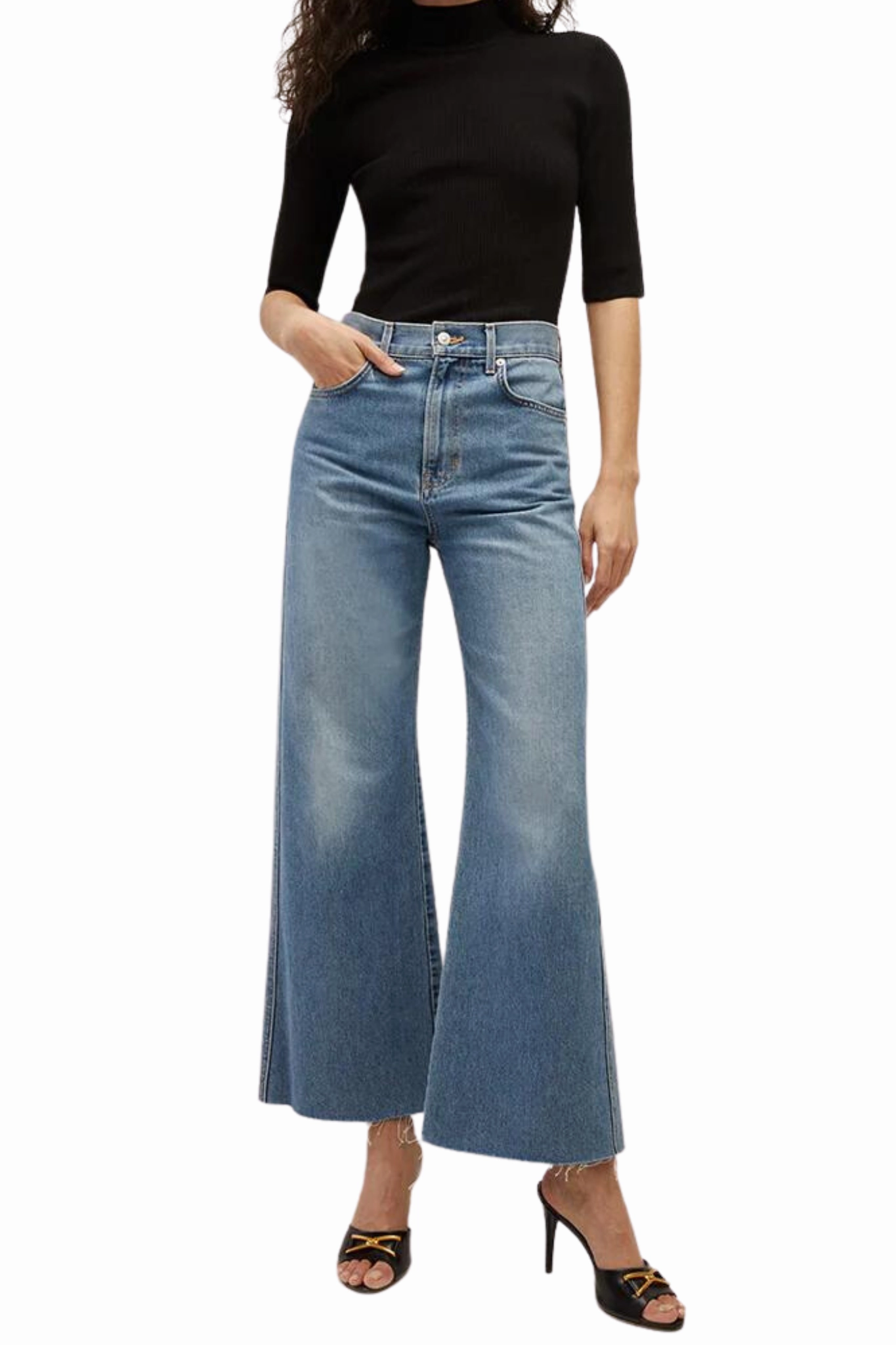 Sleek Waistband Taylor Crop in Wanderer