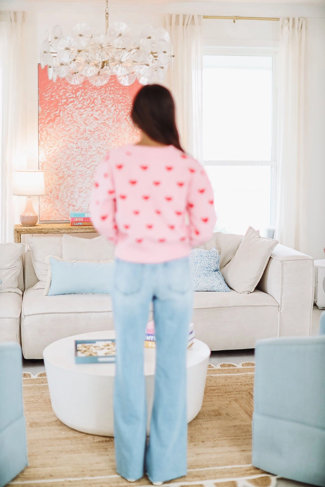 Fashionable Style Loving Muse Bow Sweater - Pink and Red