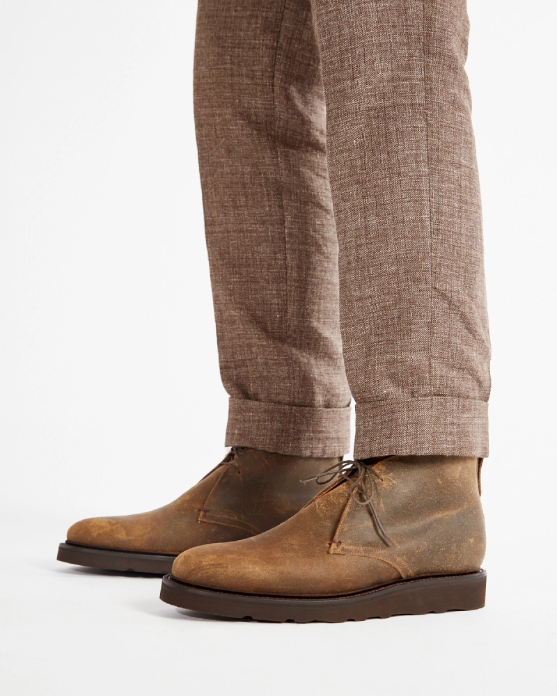 Insulated Trail Runner Torsional Stability Mole Waxed Waterproof Lightweight Chukka Boot