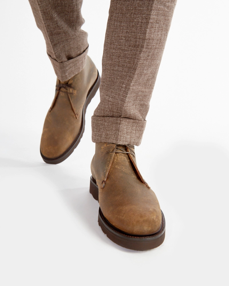 Leather Comfort Mole Waxed Waterproof Lightweight Chukka Boot