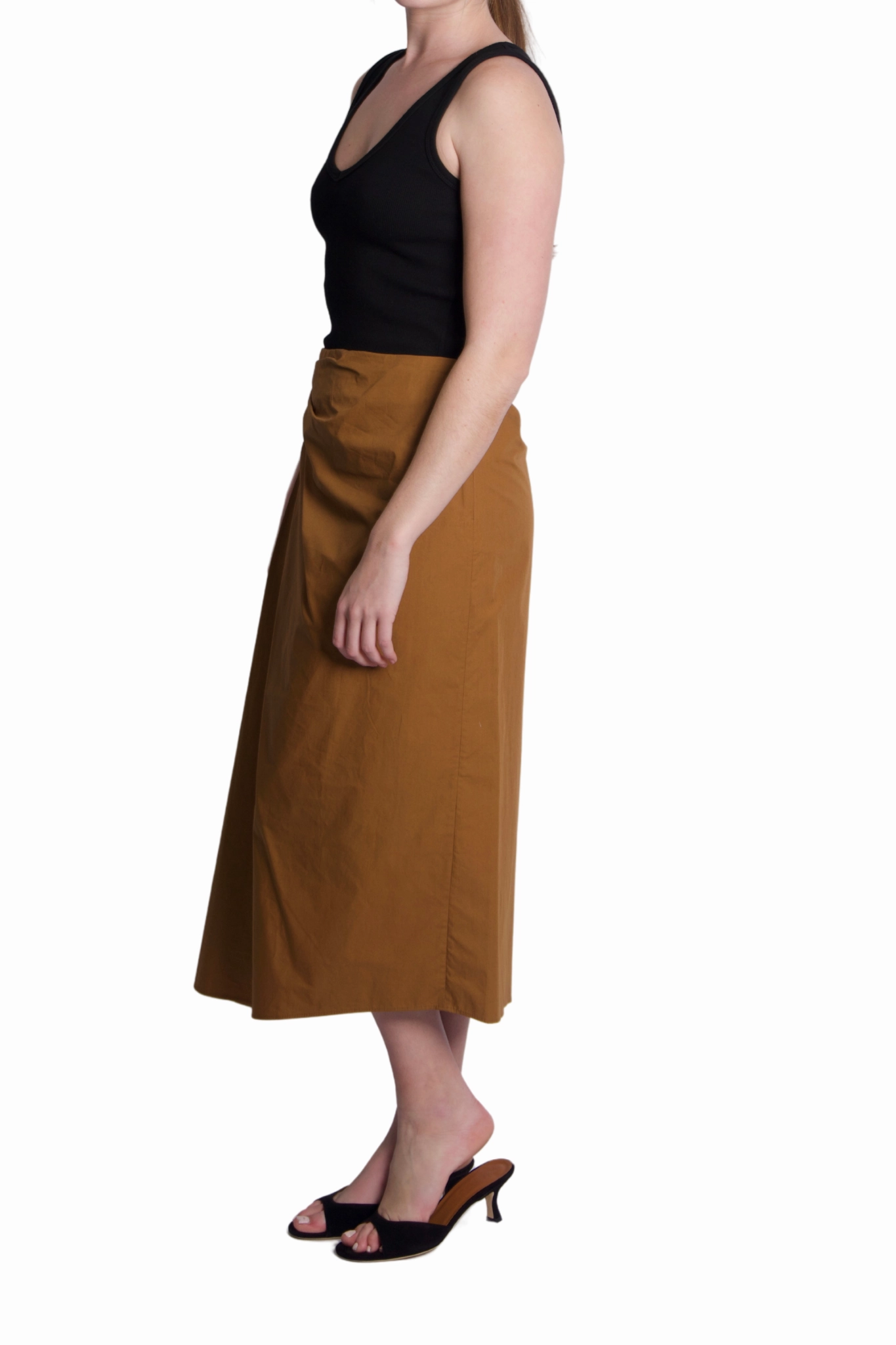 Foil Print Tessa Skirt in Copper