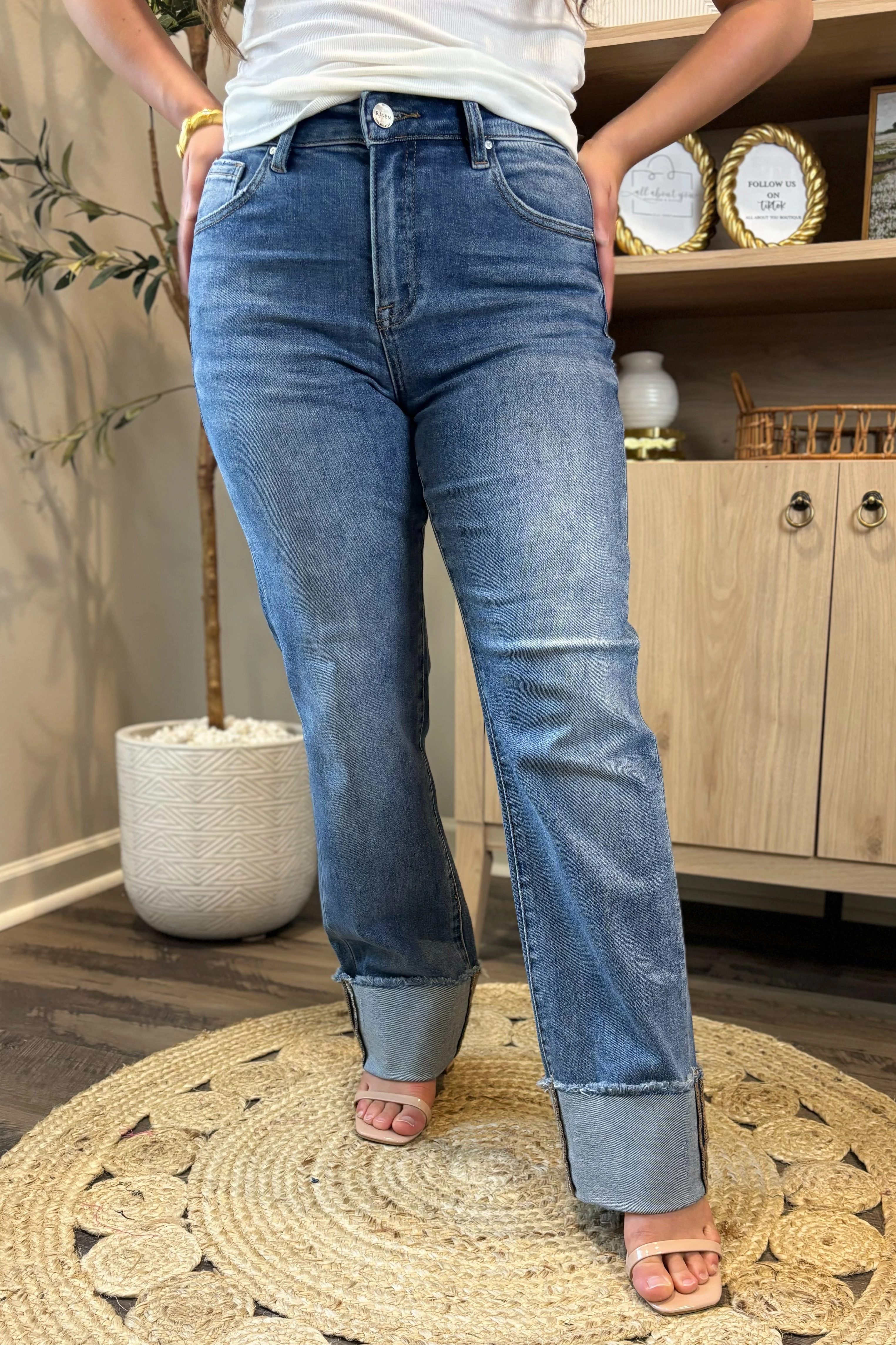 The Bailey Cuffed Hem Jeans Anti Pilling Fabric