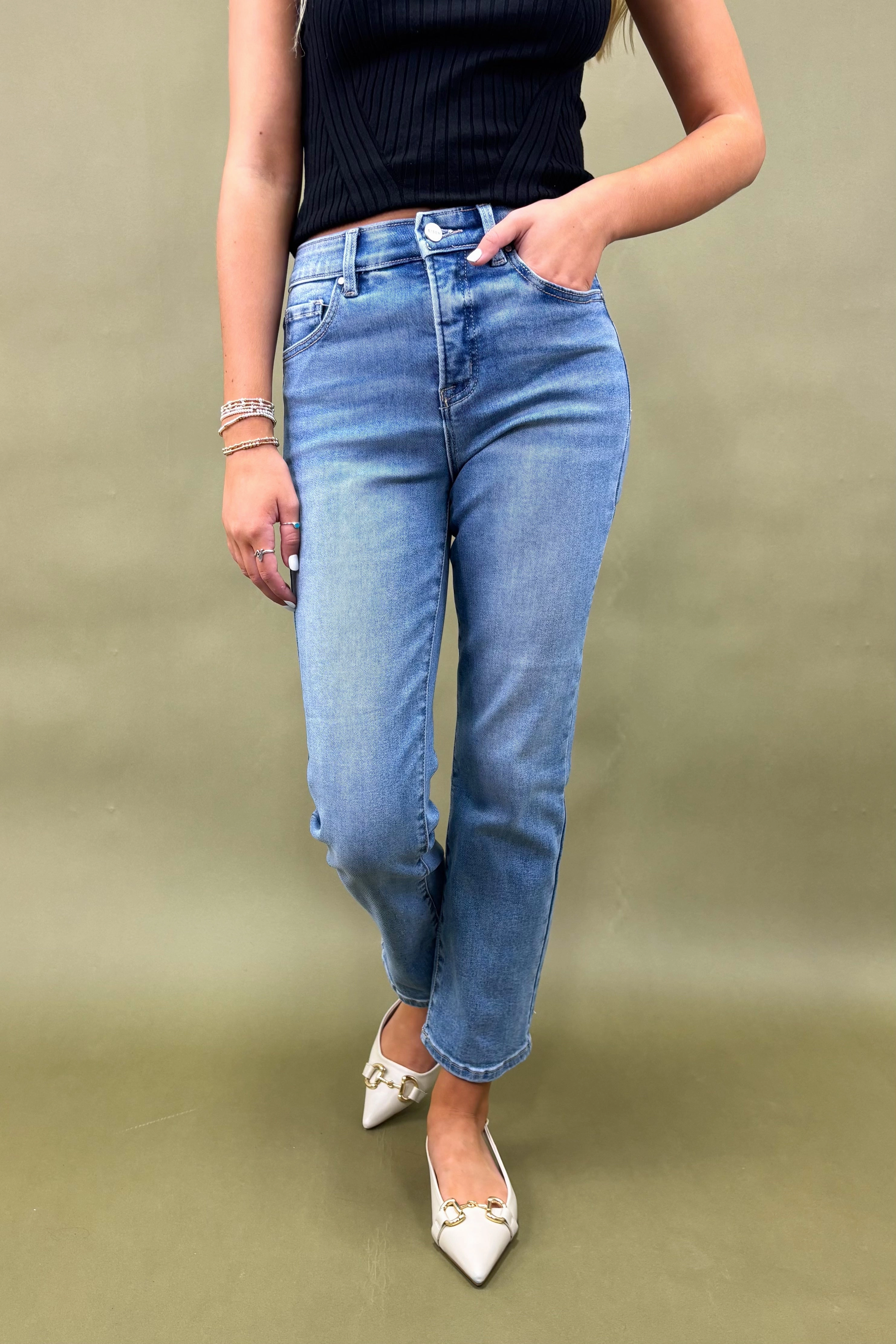 The Brooke High Rise Jeans DurableReinforcedMaterial