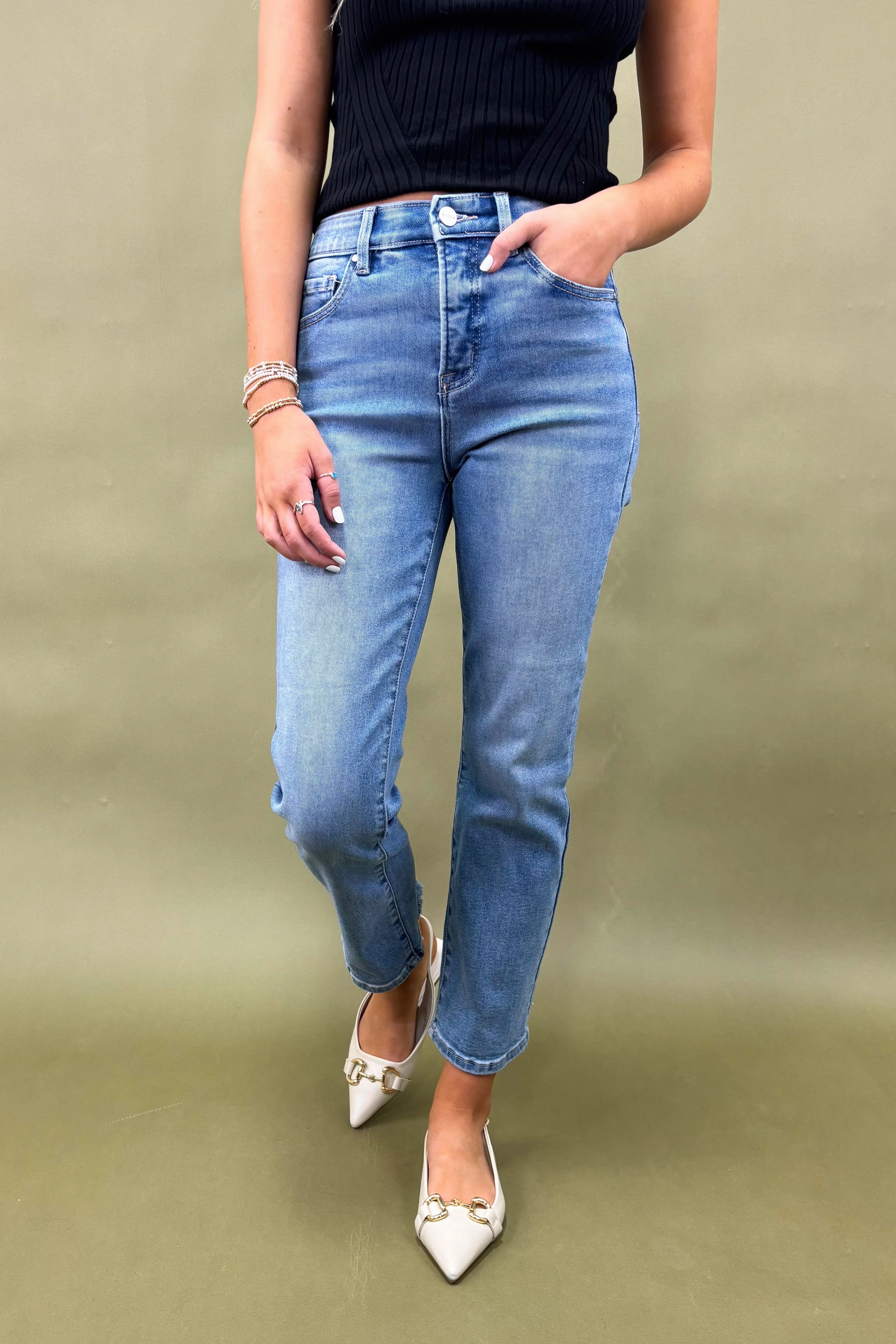 The Brooke High Rise Jeans Walk Friendly