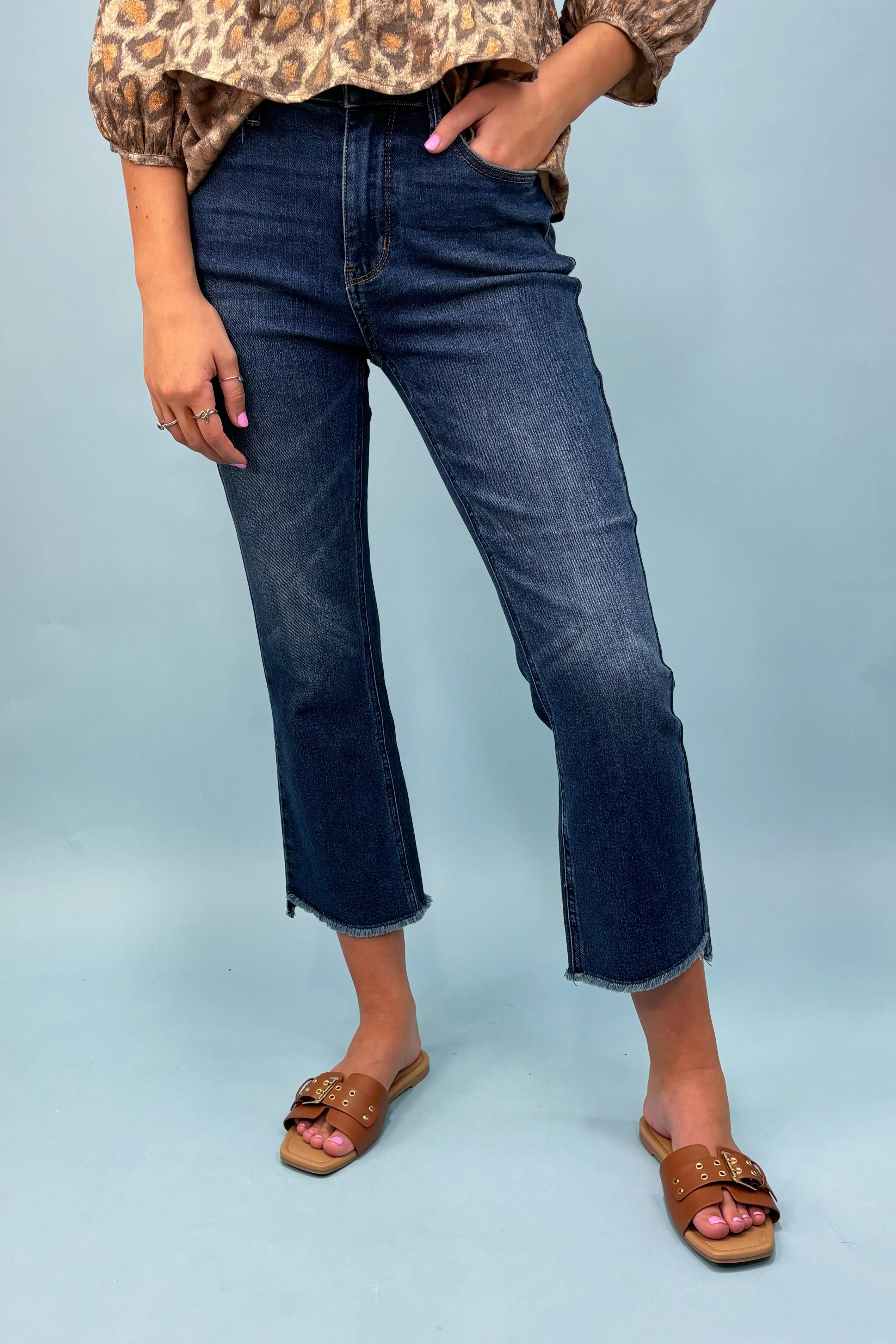 The Dina Kick Flare Jeans Linen blend Quick Dry Wear