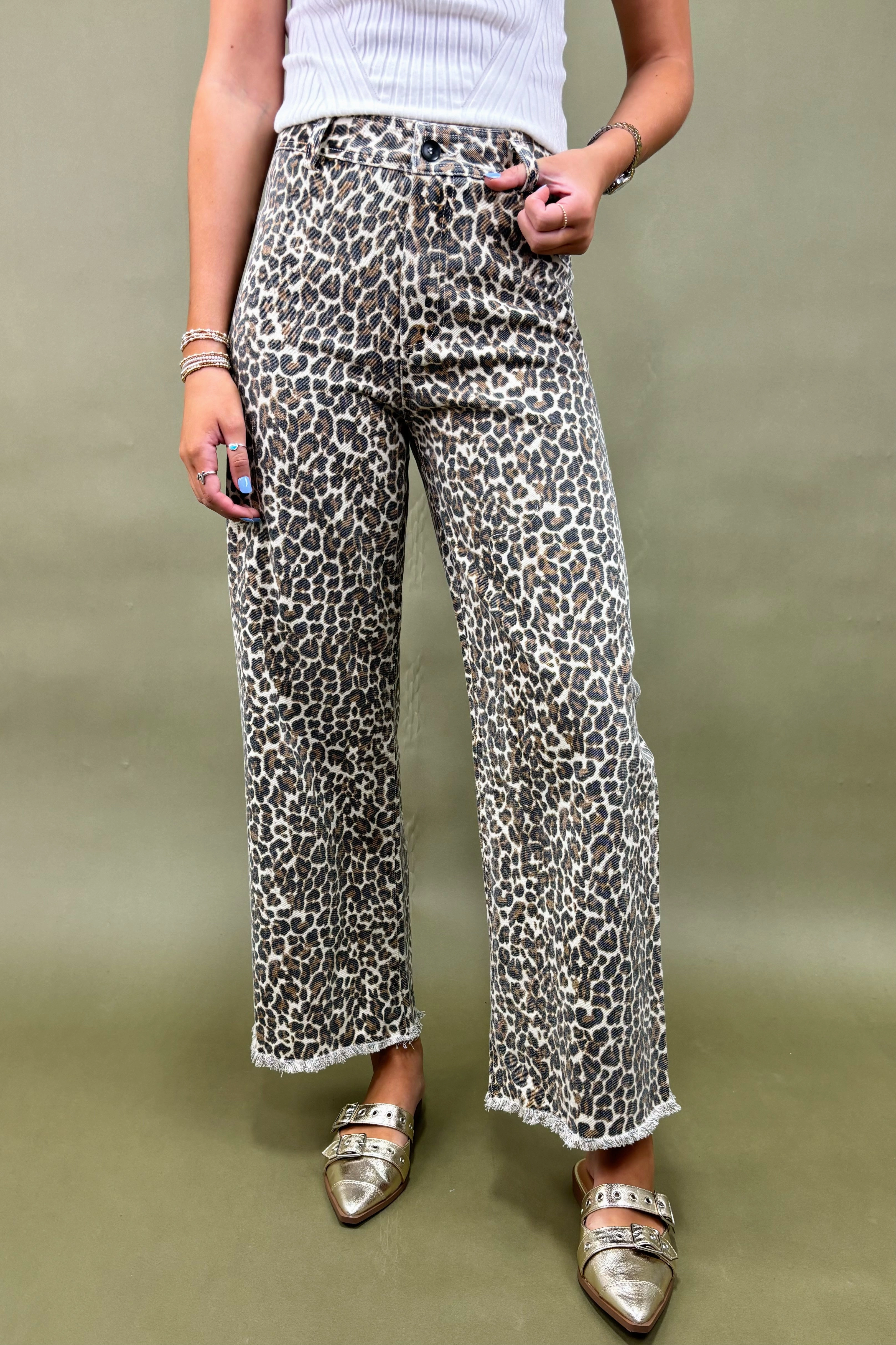 ReinforcedPockets Comfy Wardrobe The Dolly Leopard Print Jeans