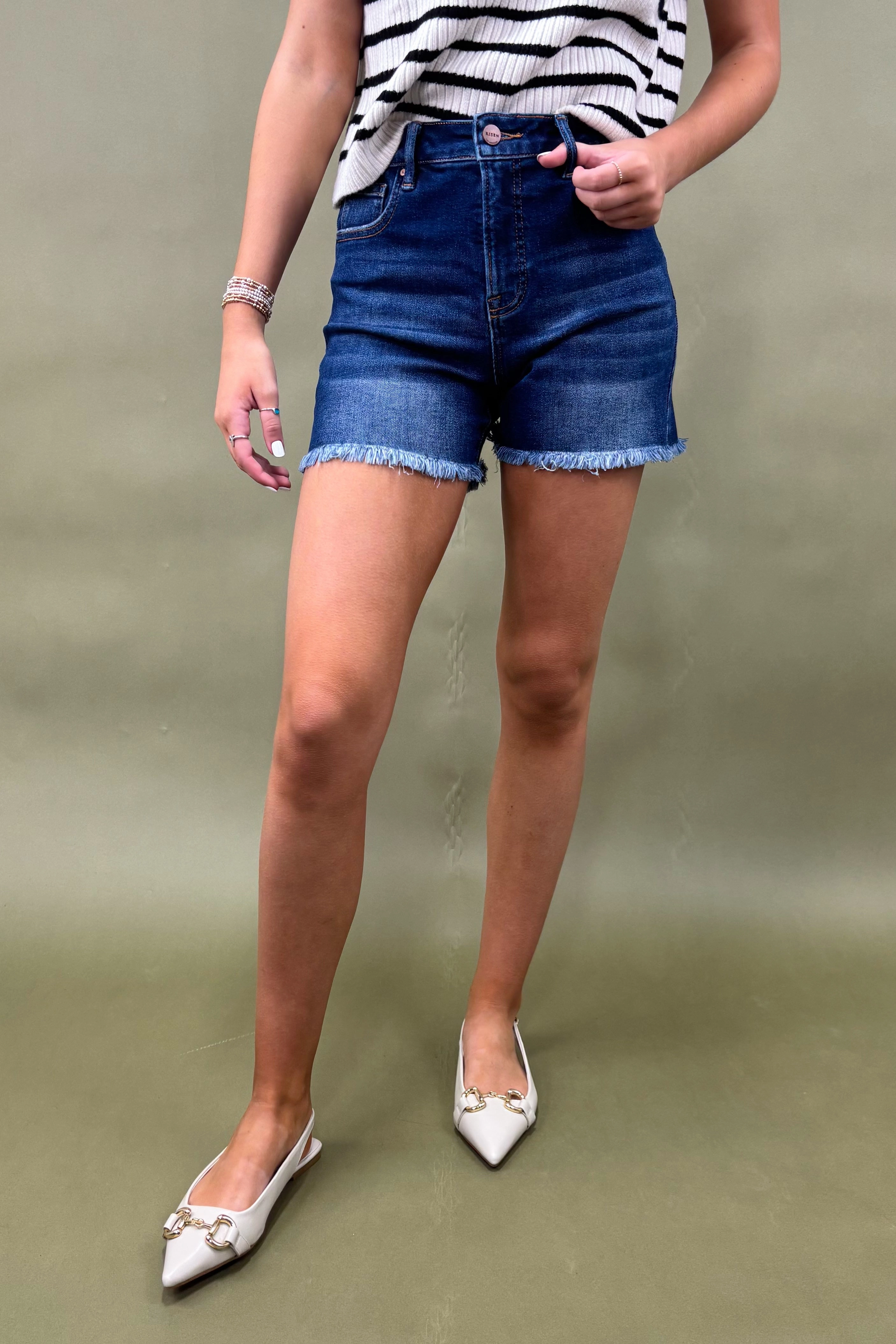 The Elise High Rise Shorts Work Ready Flattering Fit Wear