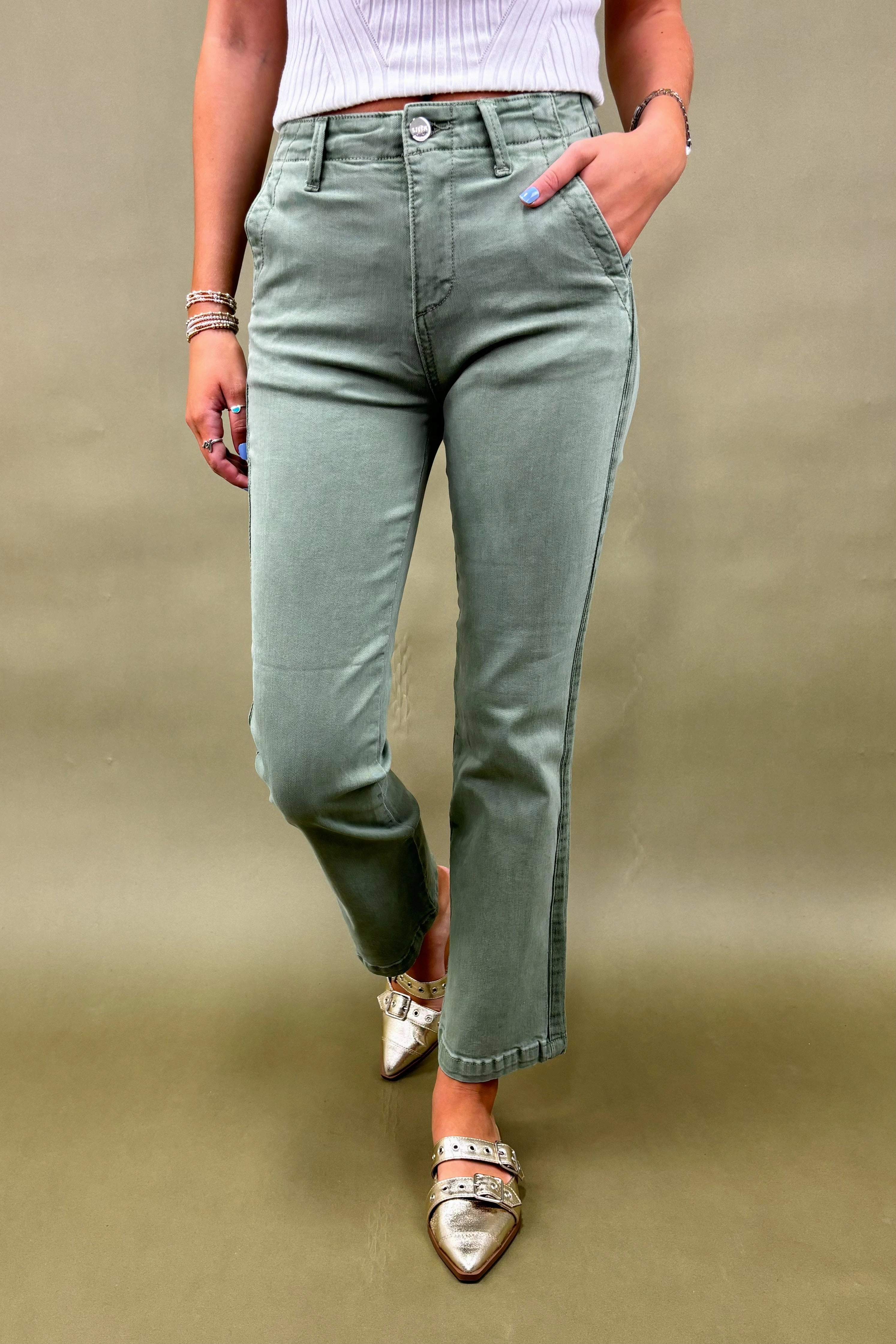 Tear Resistant Weave Comfort Flex The Holly High-Rise Jeans