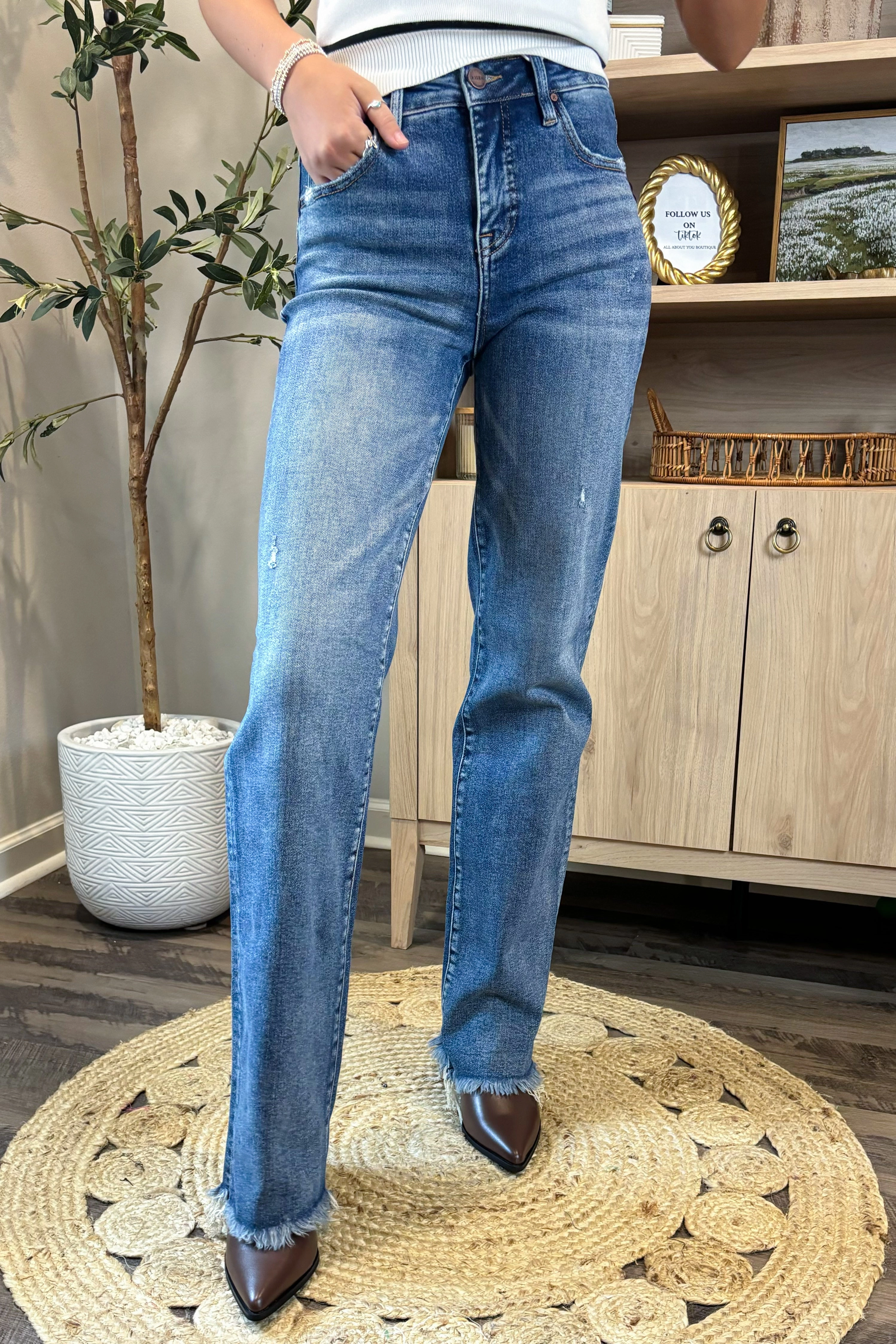 Core Comfort The Leo High Rise Straight Jeans