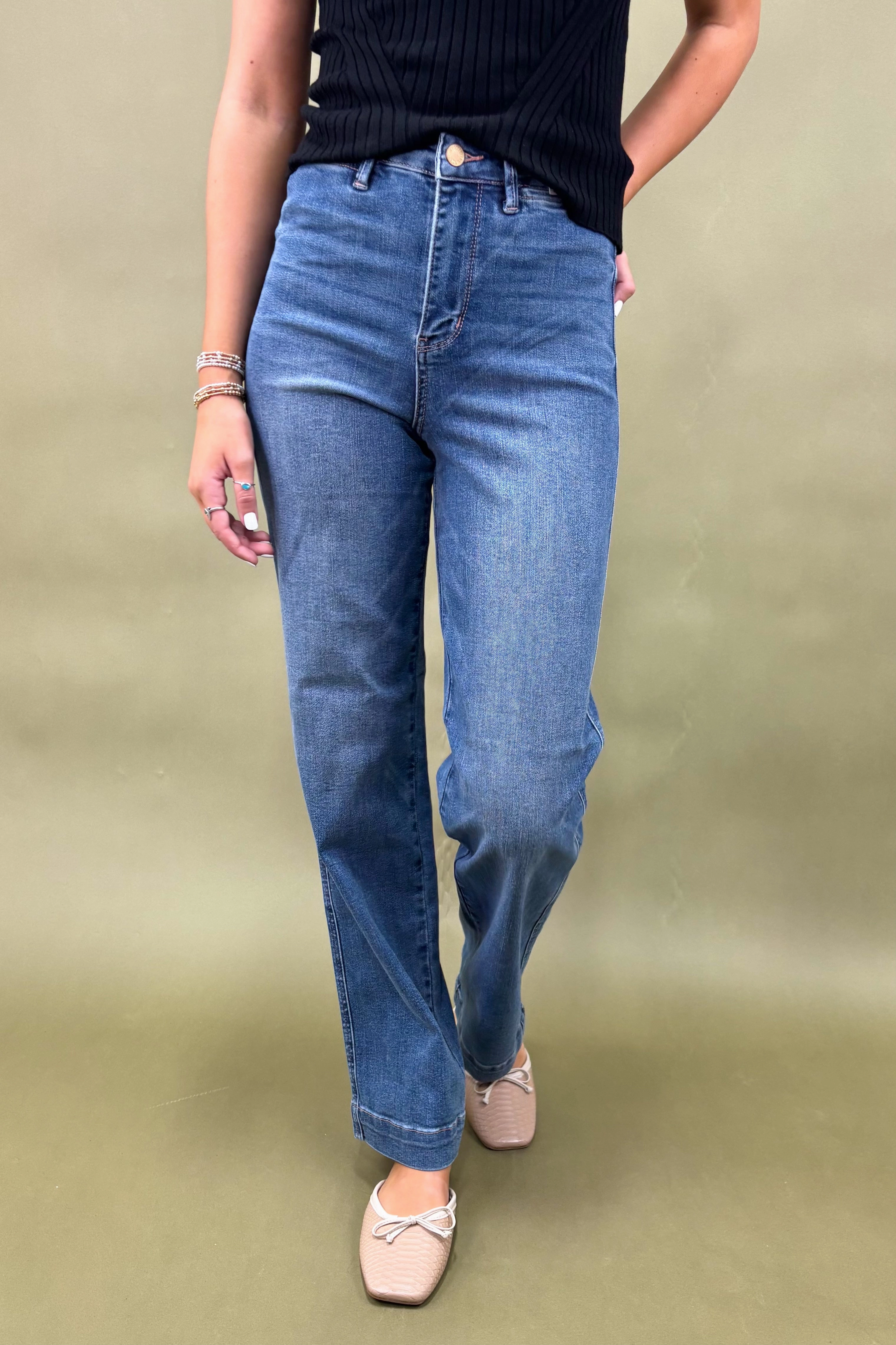 Flexible Waistband The Marjorie High Waisted Jeans