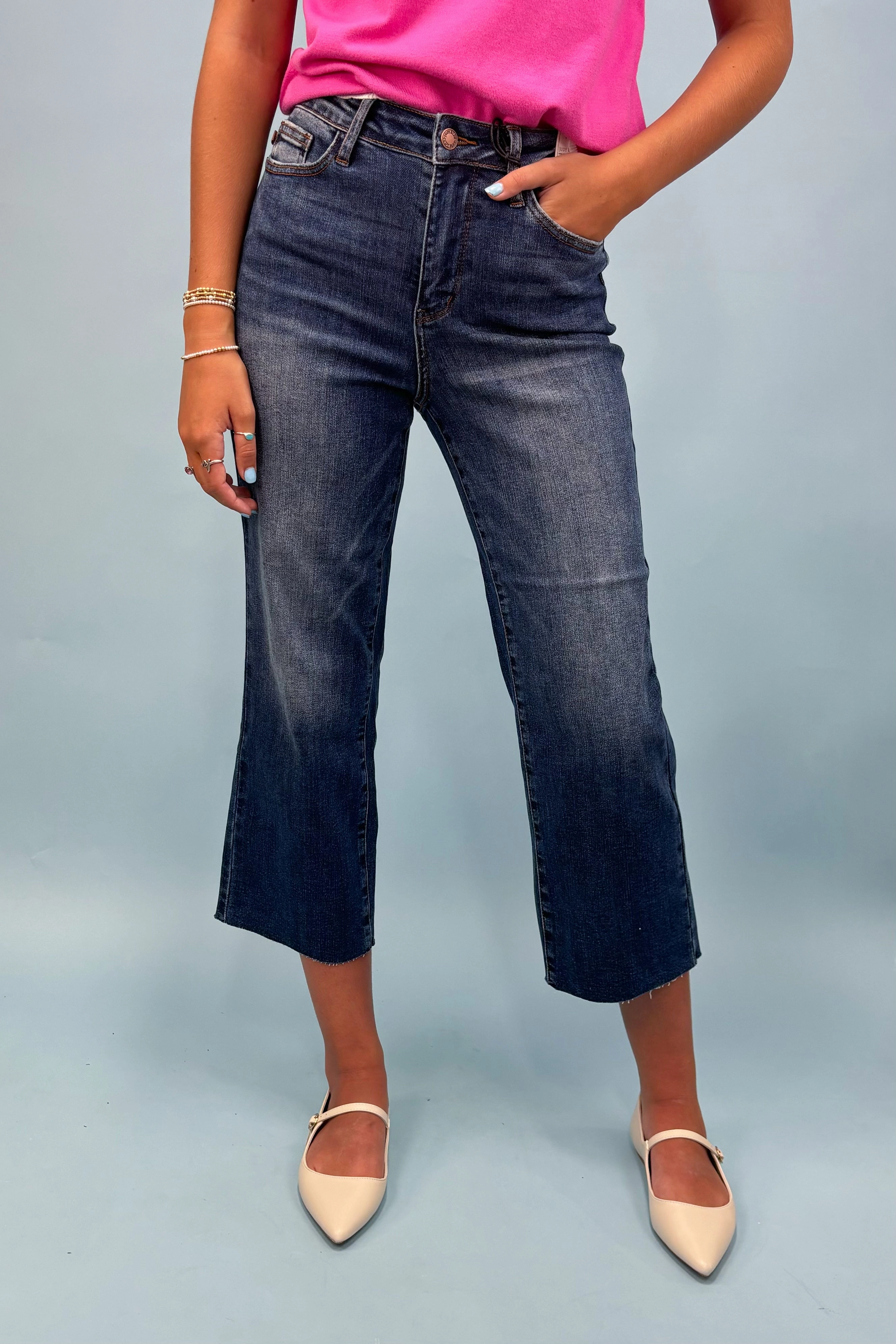 The Monica Wide Leg Jeans Non Irritating Tags Slim Stretch