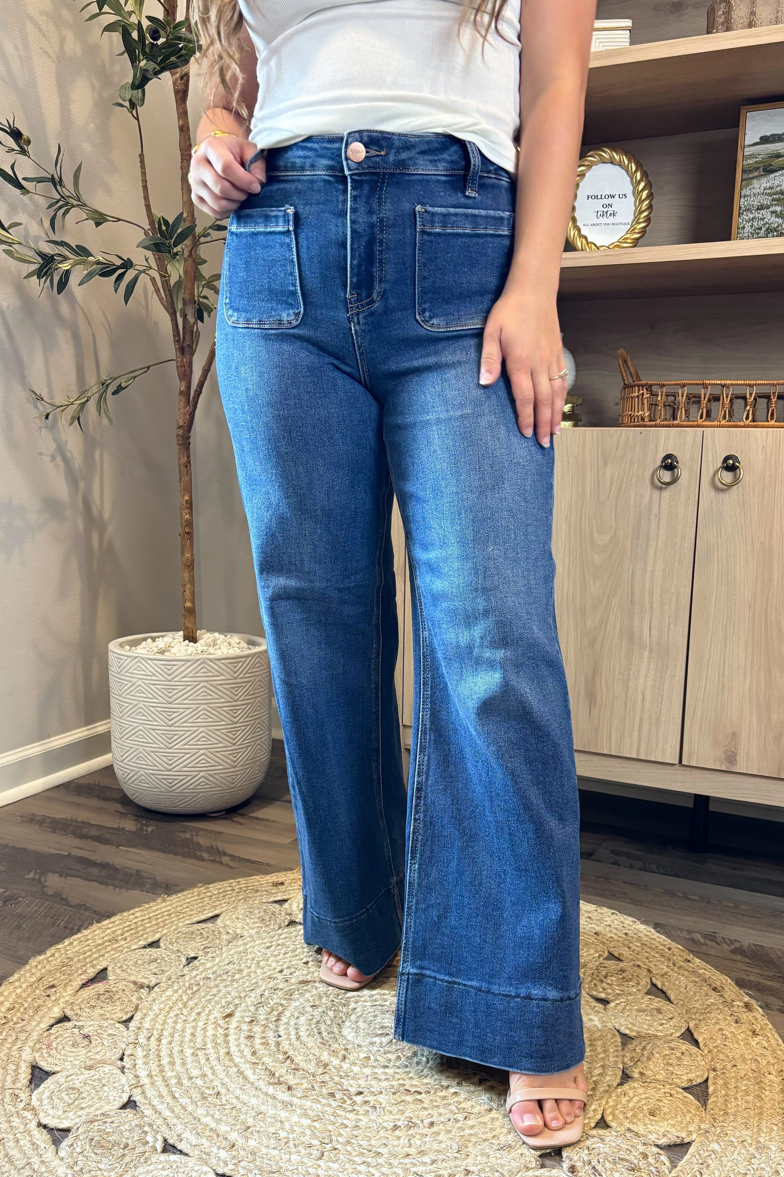 The Natalia Cropped Wide Leg Jeans Layering Essential