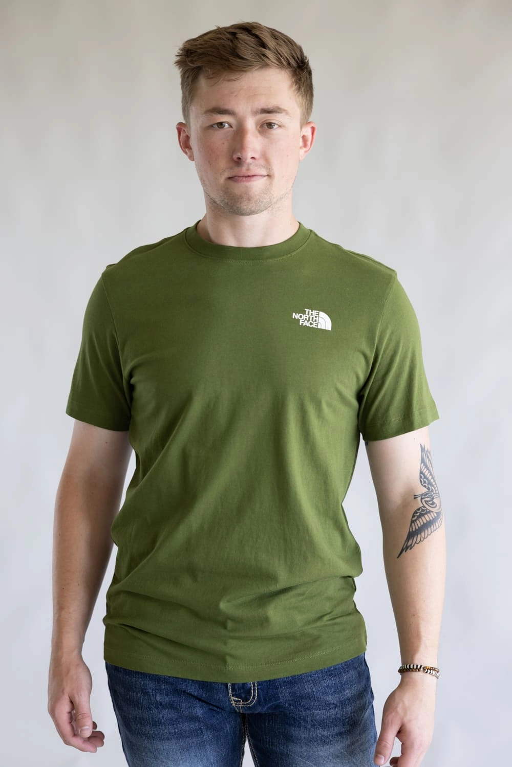Weekend Fashion The North Face Core Box Graphic T-Shirt for Men in Green | NF0A8B6K-BRI