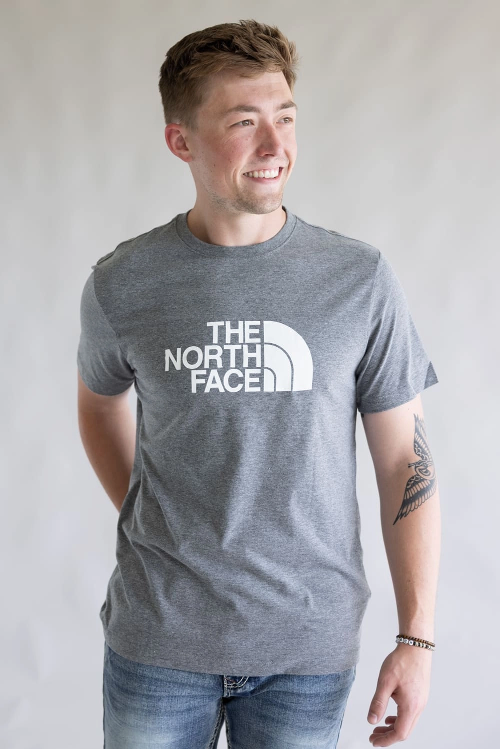 Sustainable Production Process The North Face Half Dome T-Shirt for Men in Grey | NF0A8B6J-CU3