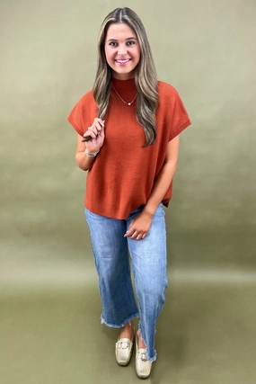 WideNeckline The Pumpkin Spice Sweater Top