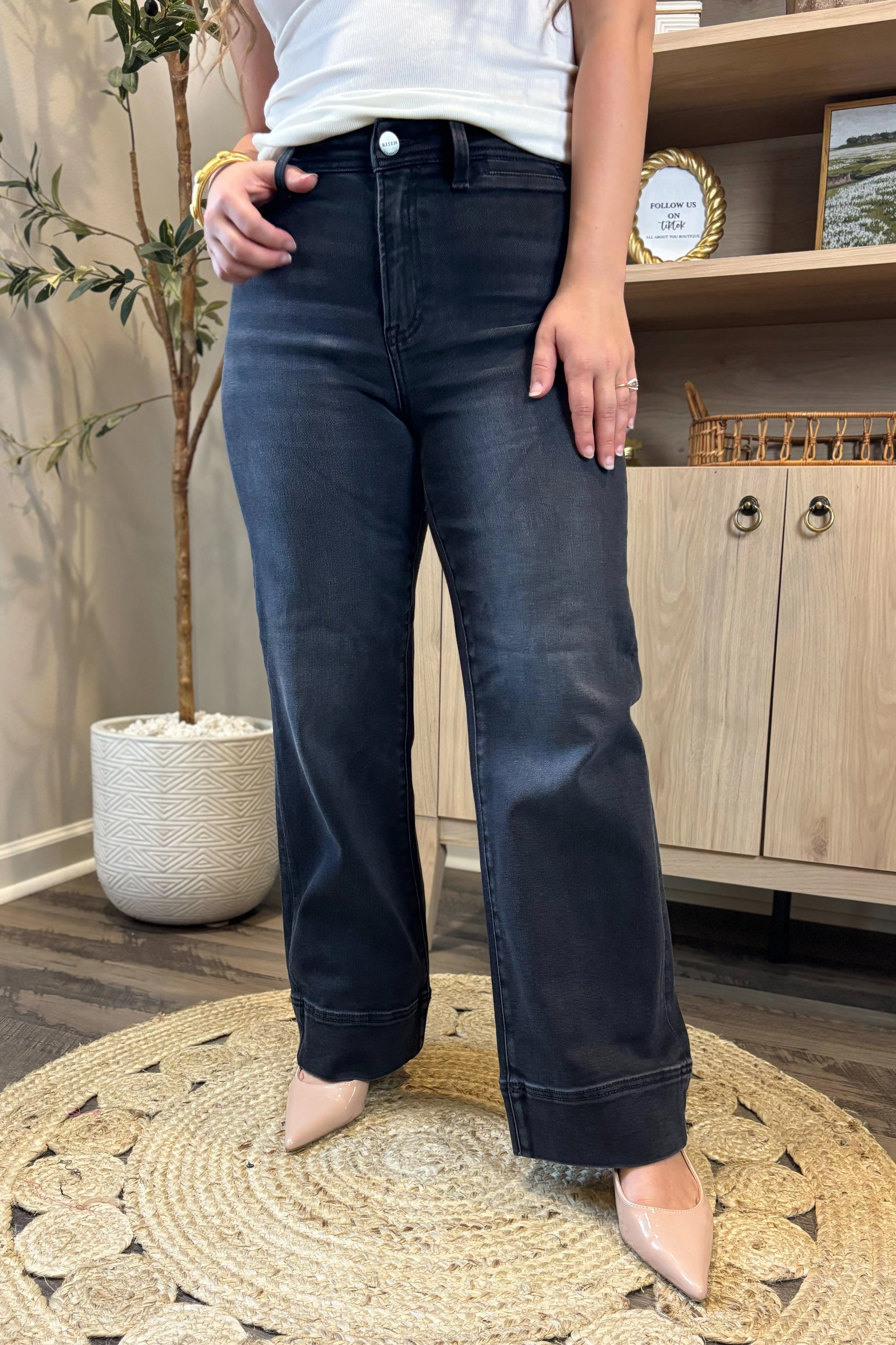 The Sandra Crop Wide Leg Jeans Movement Ready