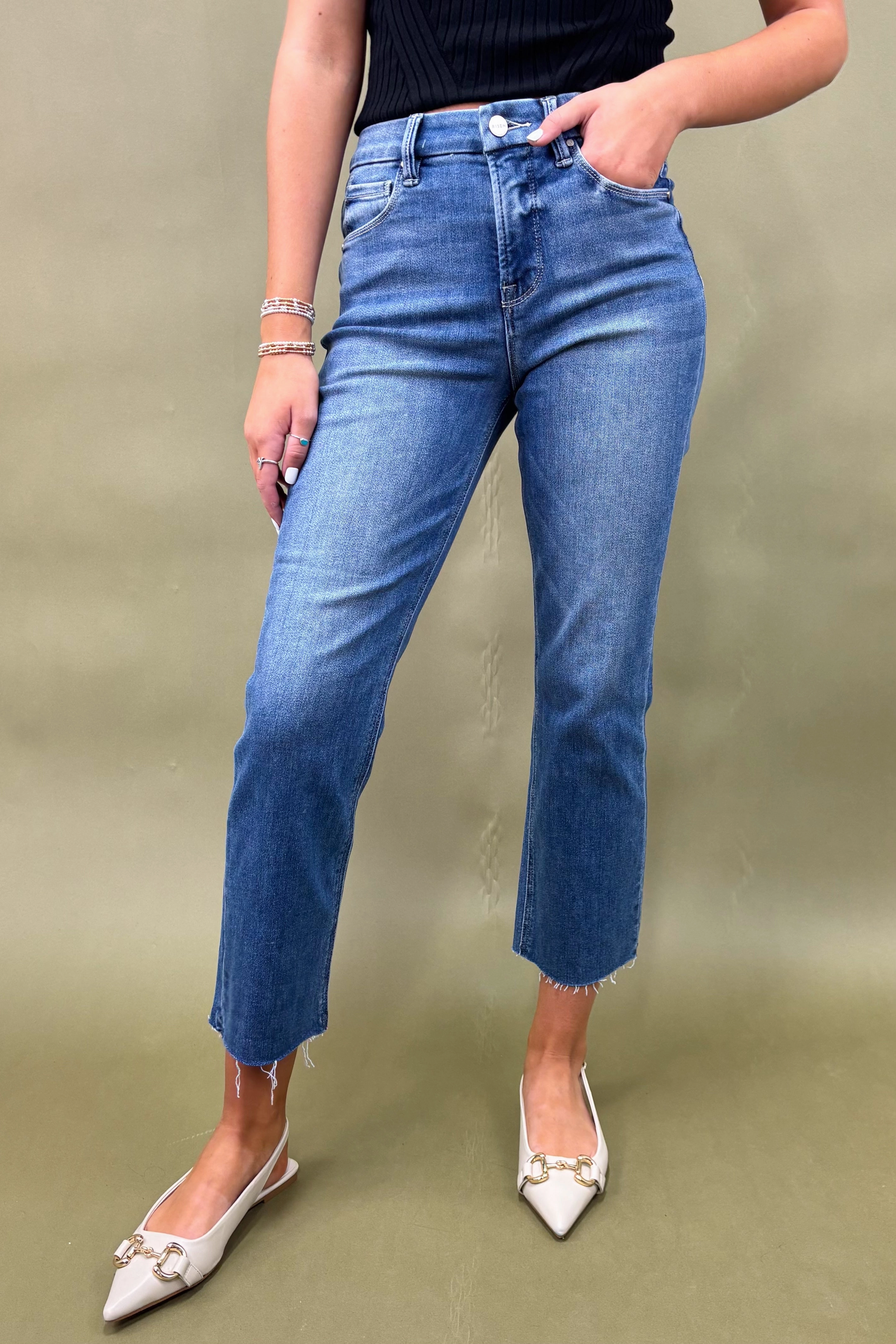 The Sienna Straight Jean Blackout fabric Non Bulk