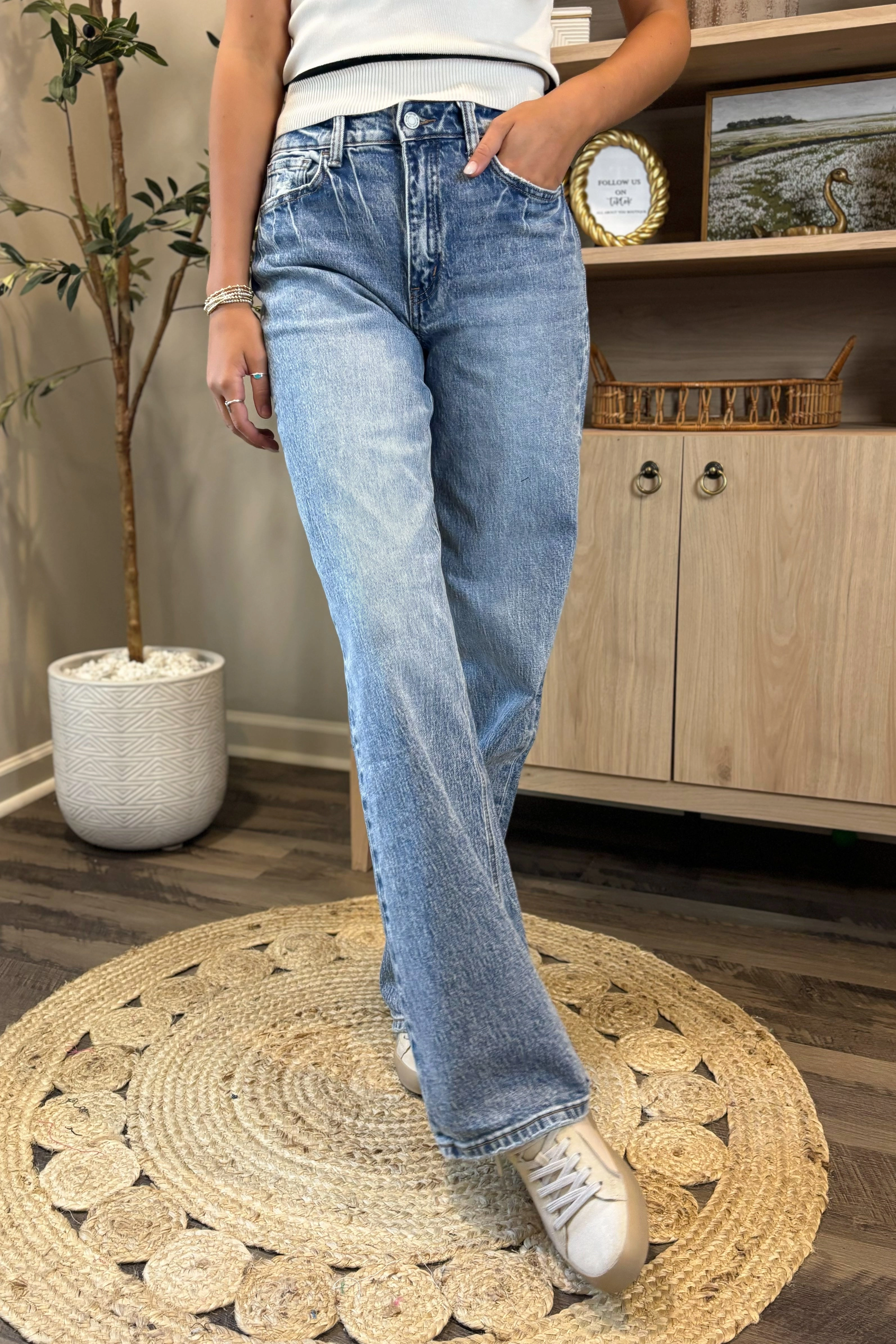 Modern Relaxed The Silas High Rise Wide Leg Jeans