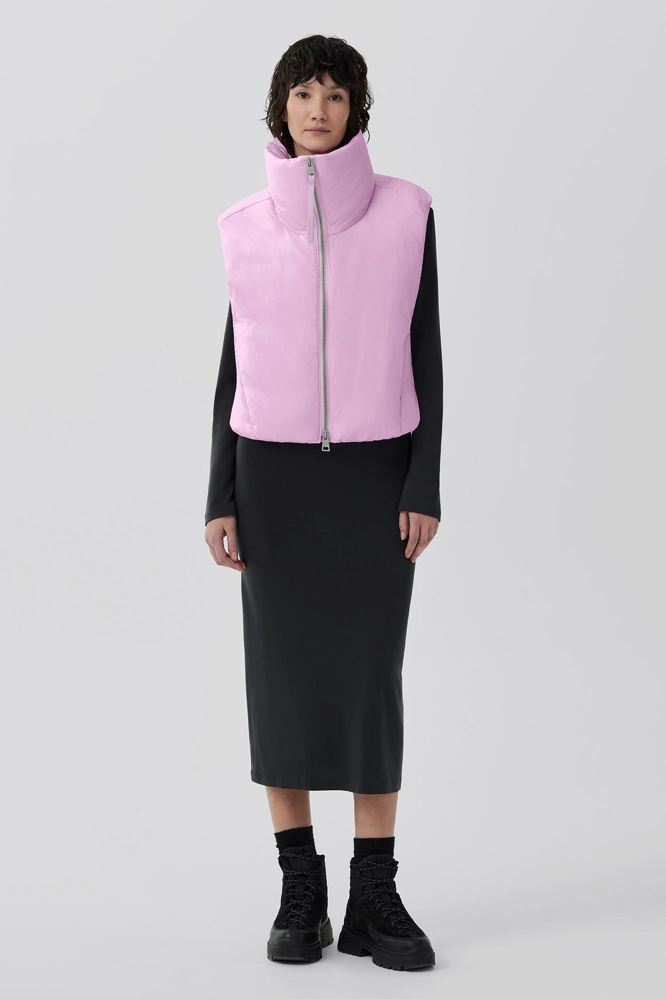 Flatlock stitching Ergonomic Silhouette Spessa Cropped Vest