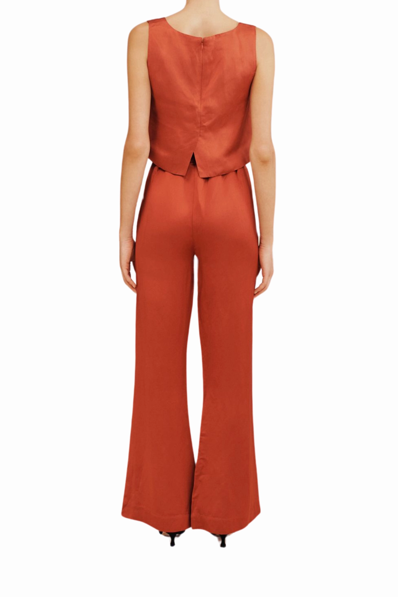 Fade Resistant Dye Tia Trouser in Redwood