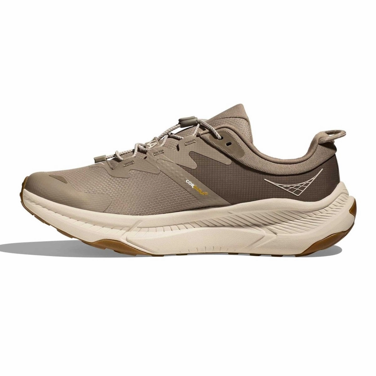 Fast Routine Knit Fabric Construction Hoka One One Men's Transport Dune/Eggnogg