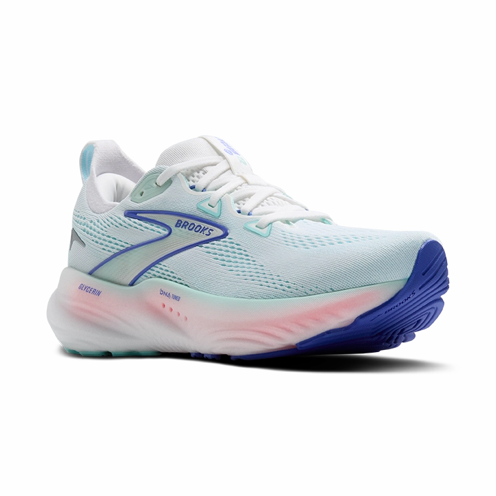 Outdoor Run Stable Frame Women's Glycerin 22 - White / Limpet Shell / Amparo Blue